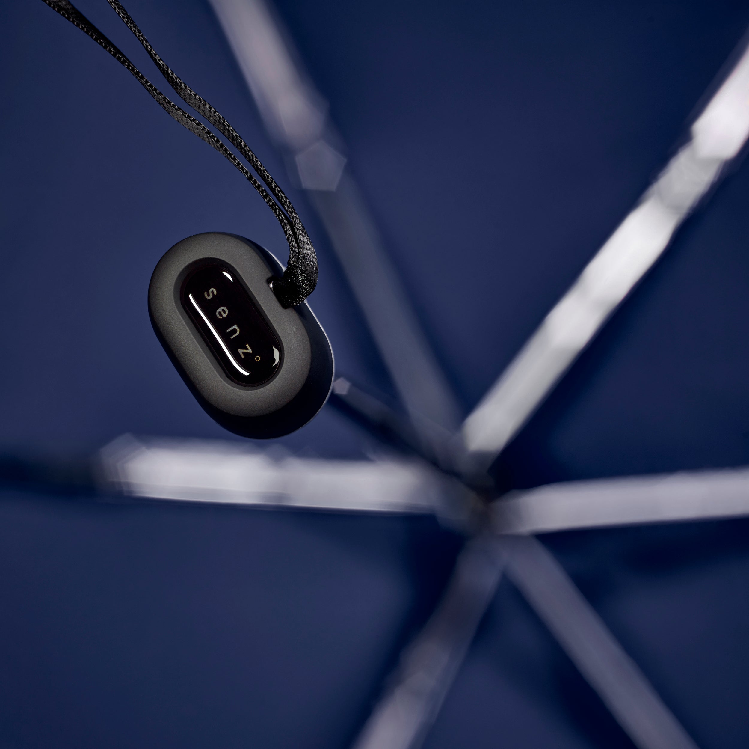 Senz Micro Foldable Storm Umbrella, Midnight Blue
