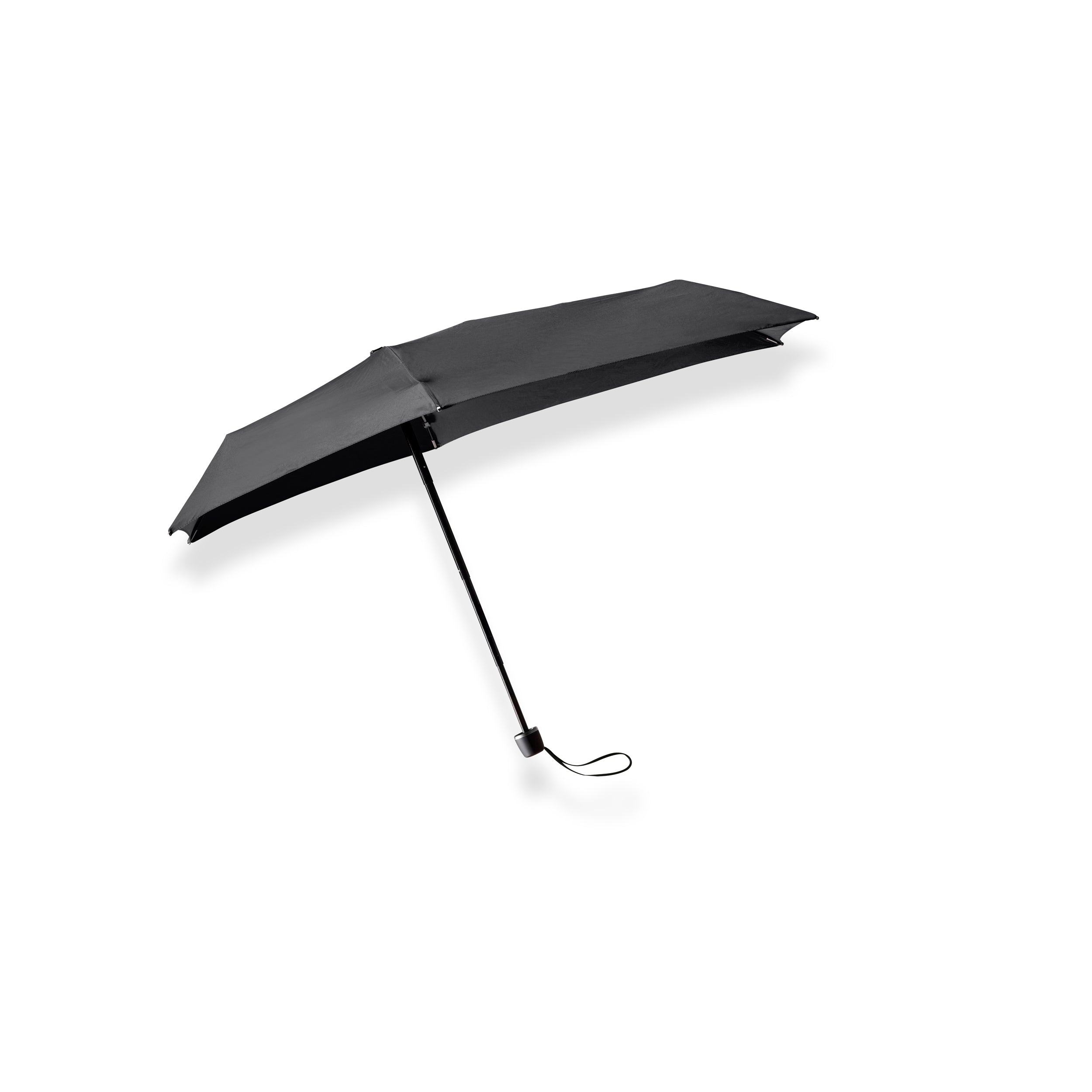 Senz Micro Foldable Storm Umbrella, Pure Black