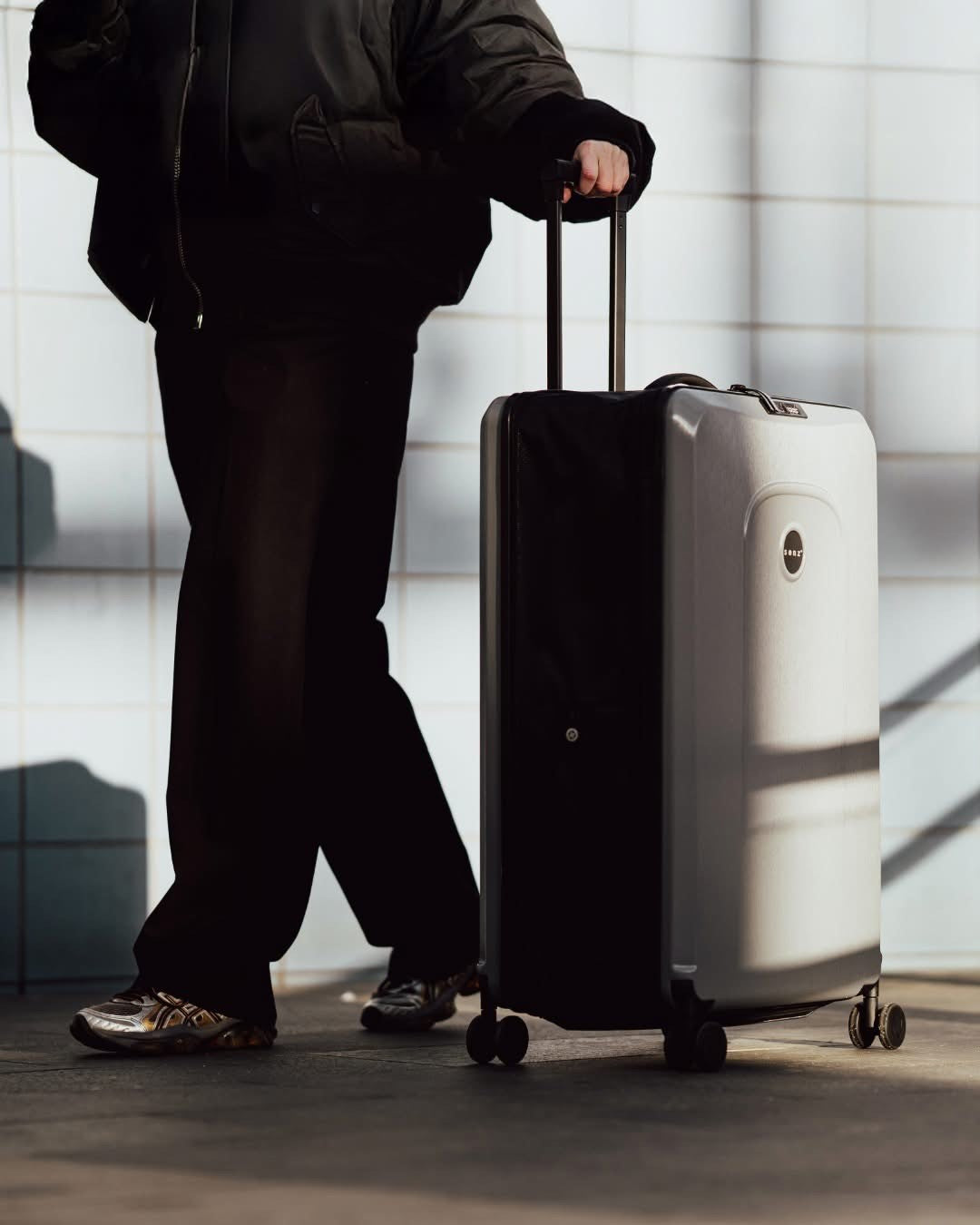 Senz Foldaway Check-In Trolley, Silk Grey