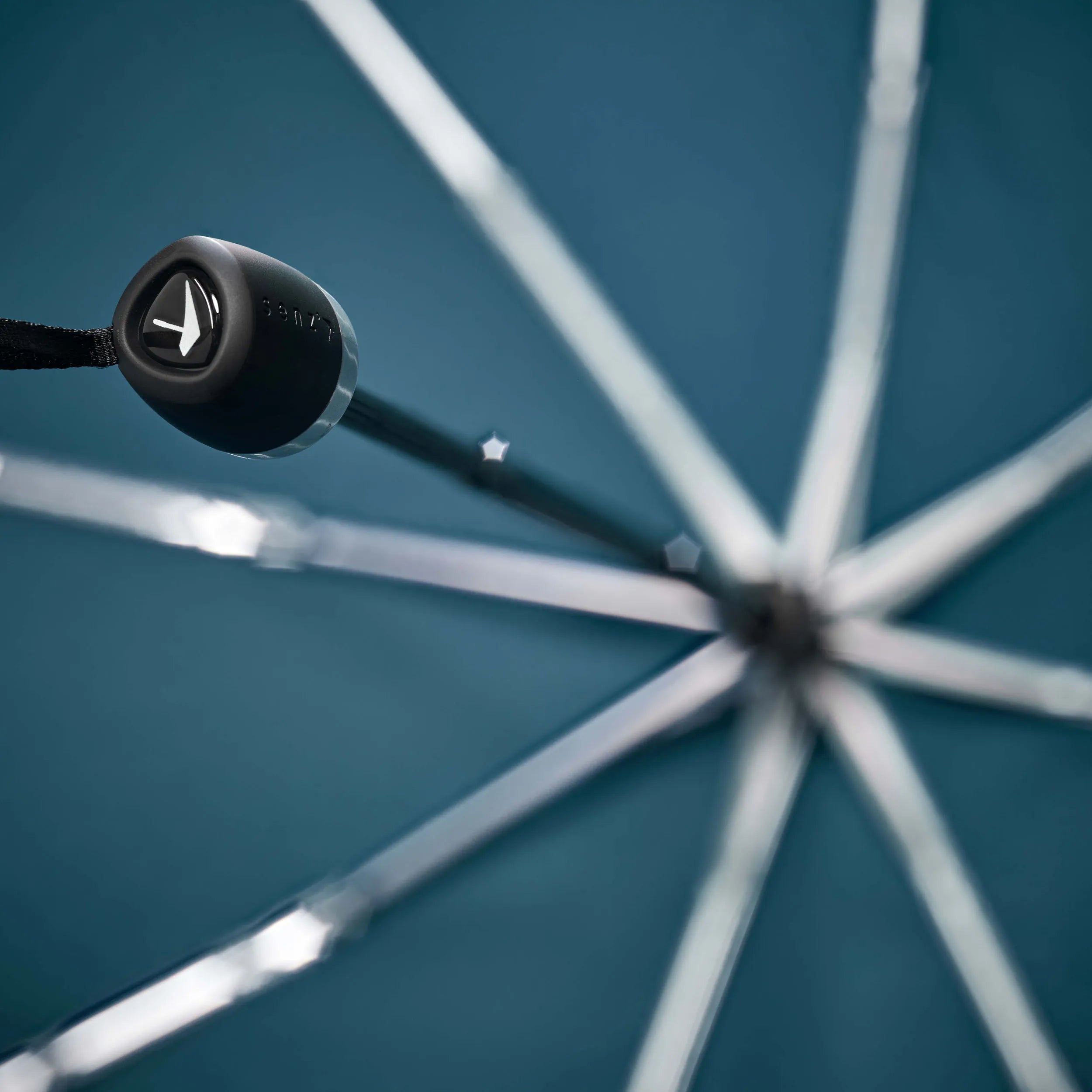 Senz Mini Foldable Storm Umbrella, Lyons Blue