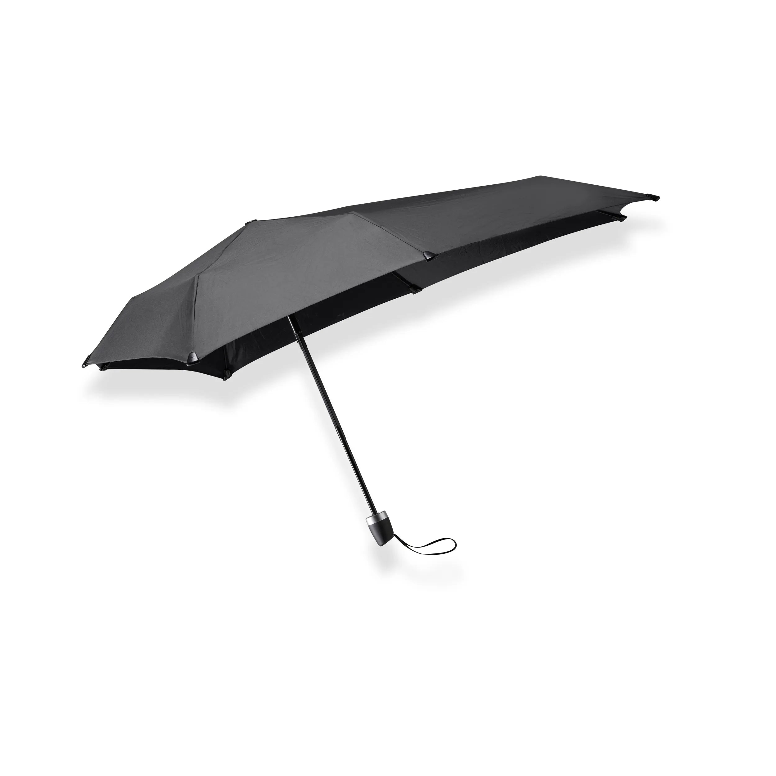 Senz Mini Foldable Storm Umbrella, Pure Black