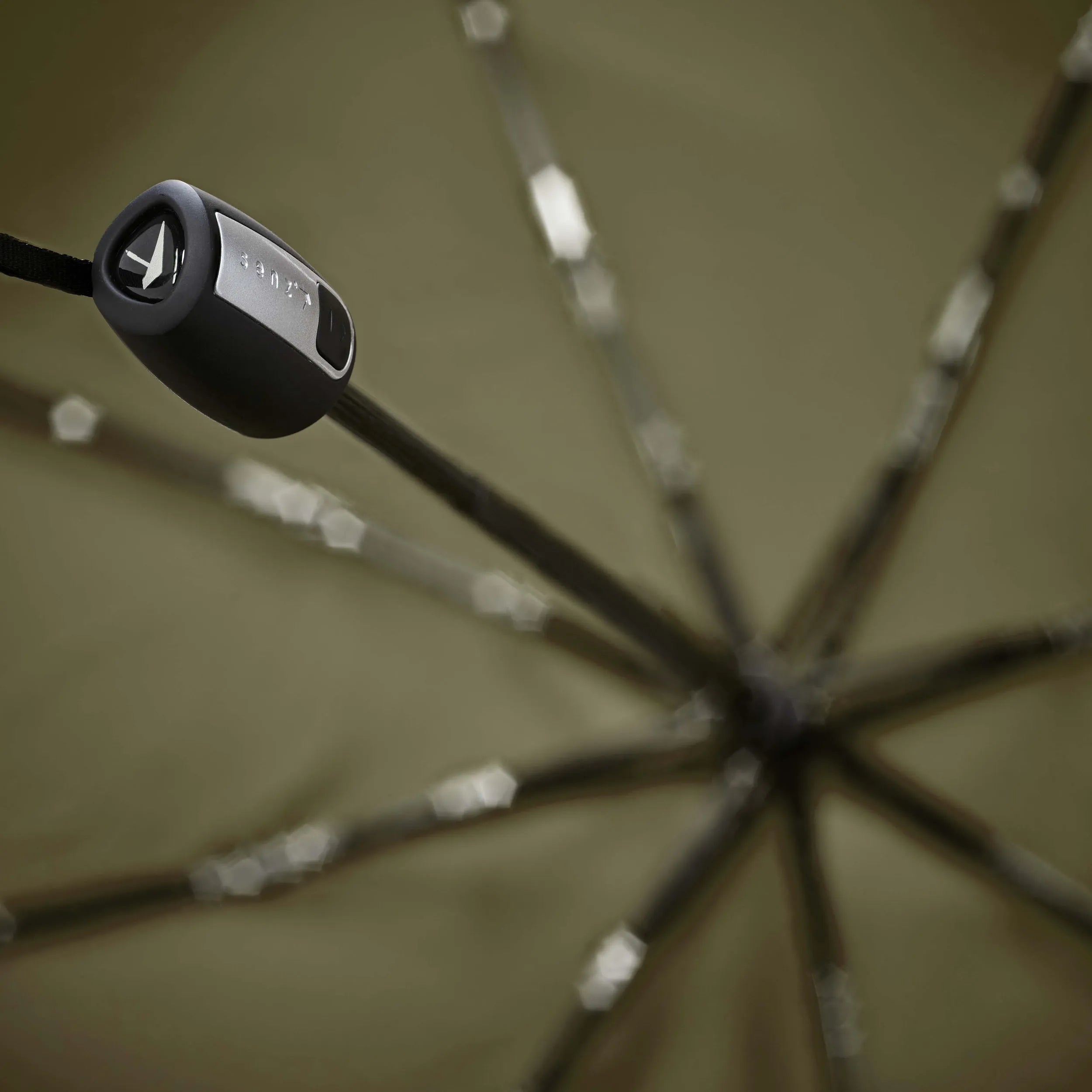 Senz Mini Automatic Foldable Storm Umbrella, Martini Olive