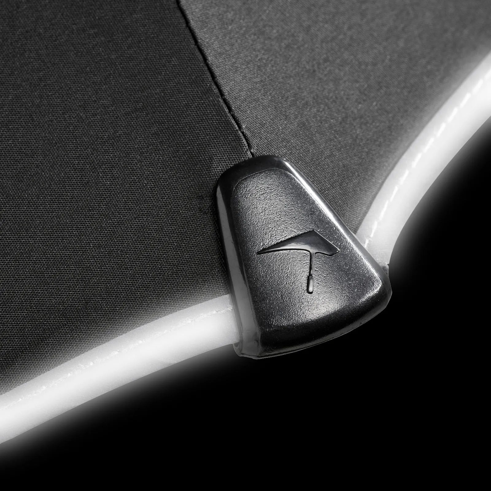 Senz Mini Automatic Foldable Storm Umbrella, Black Reflective