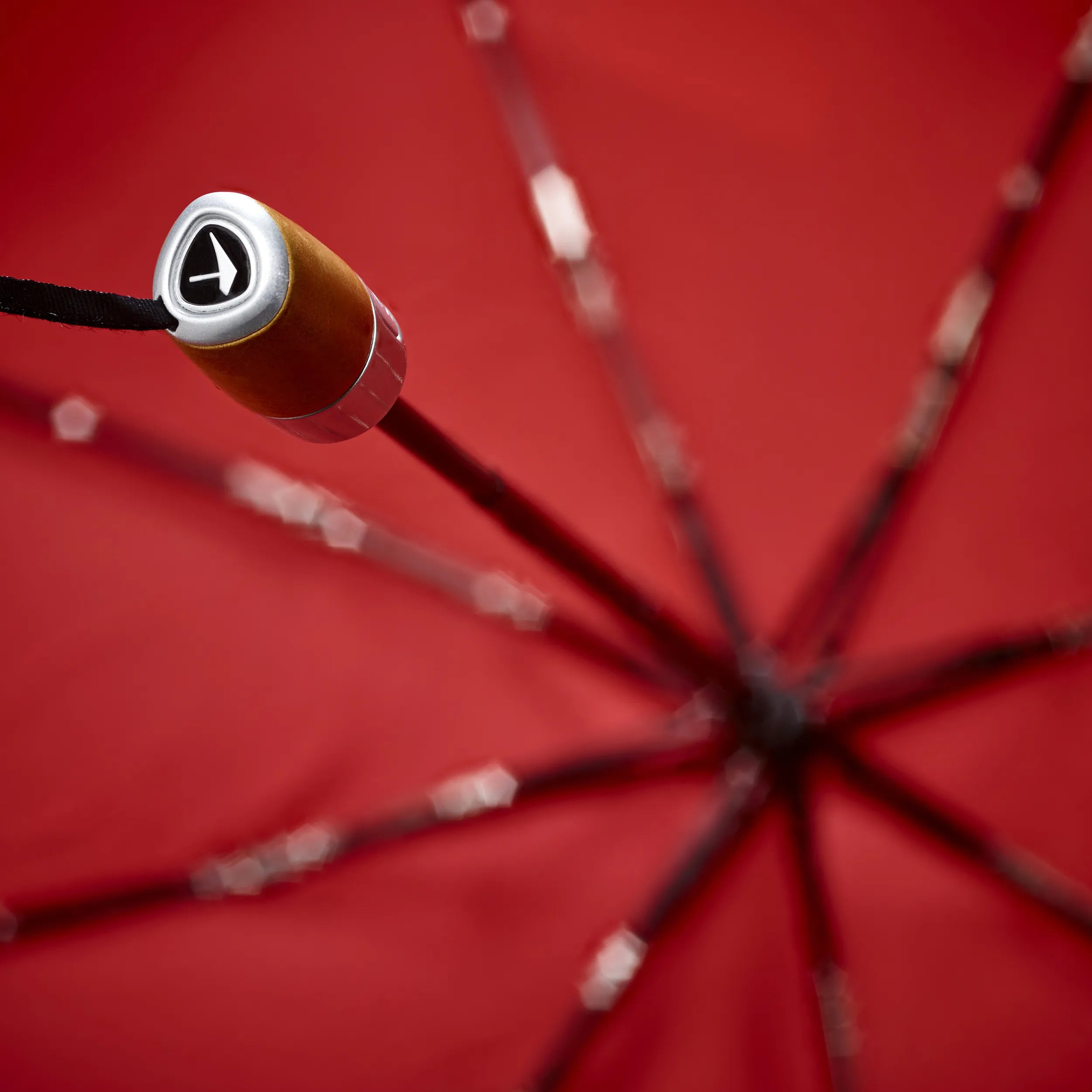 Senz Mini Automatic Deluxe Foldable Storm Umbrella, Passion Red