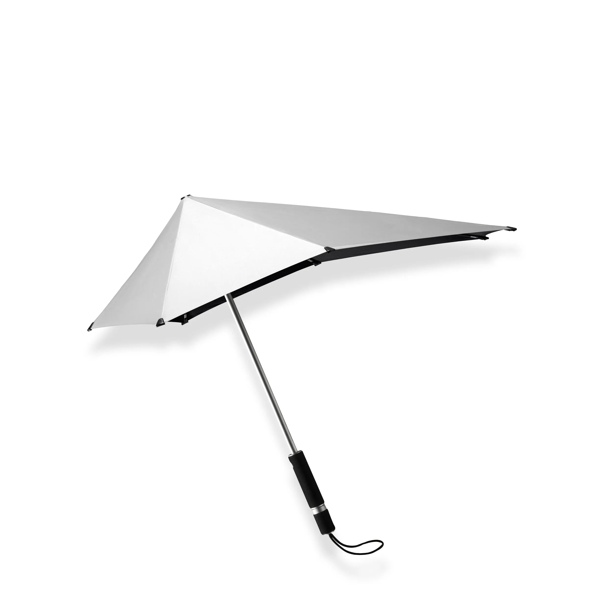 Senz Original Stick Storm Umbrella, Shiny Silver