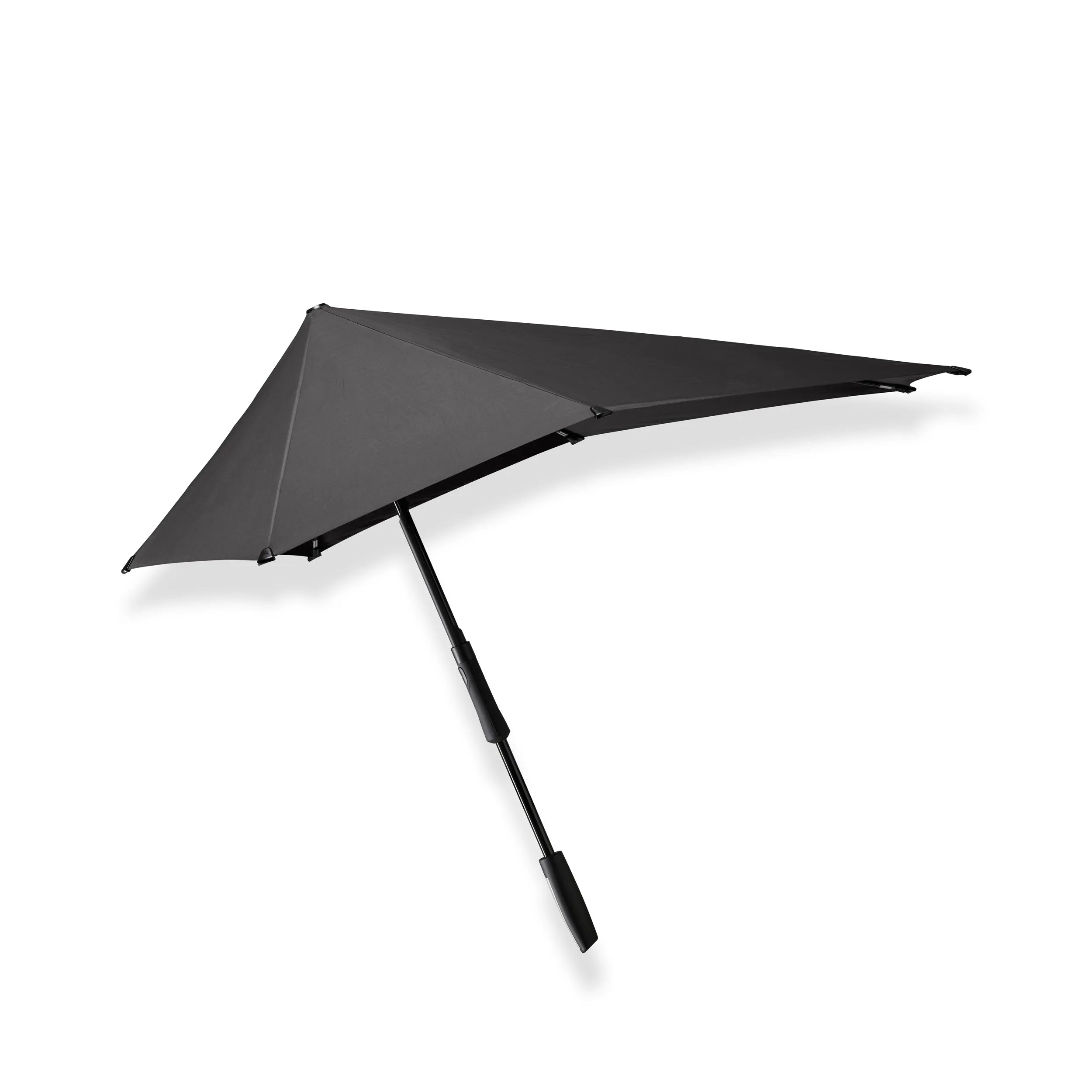 Senz Large Stick Storm Umbrella, Pure Black