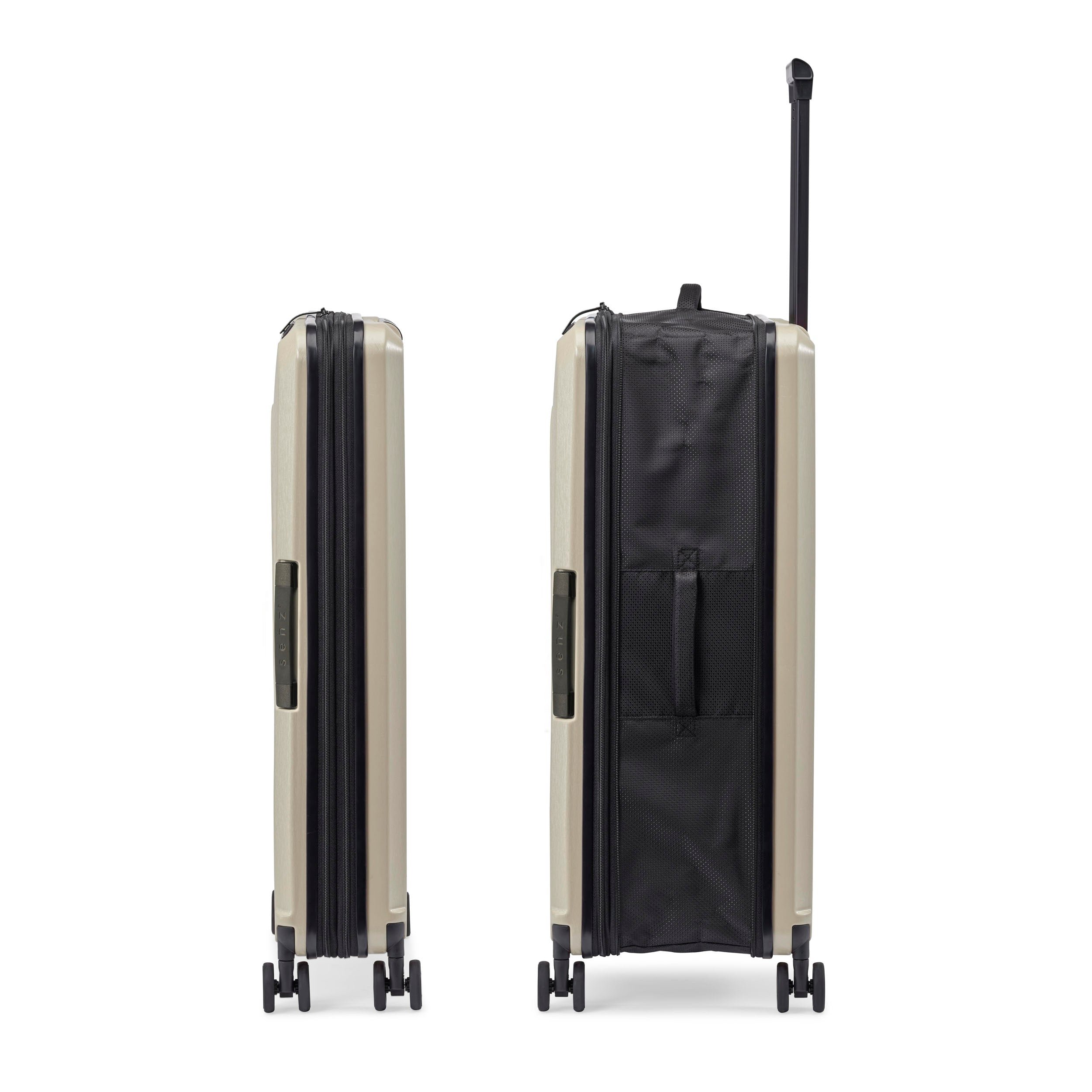 Senz Foldaway Large Check-In Trolley, Off White