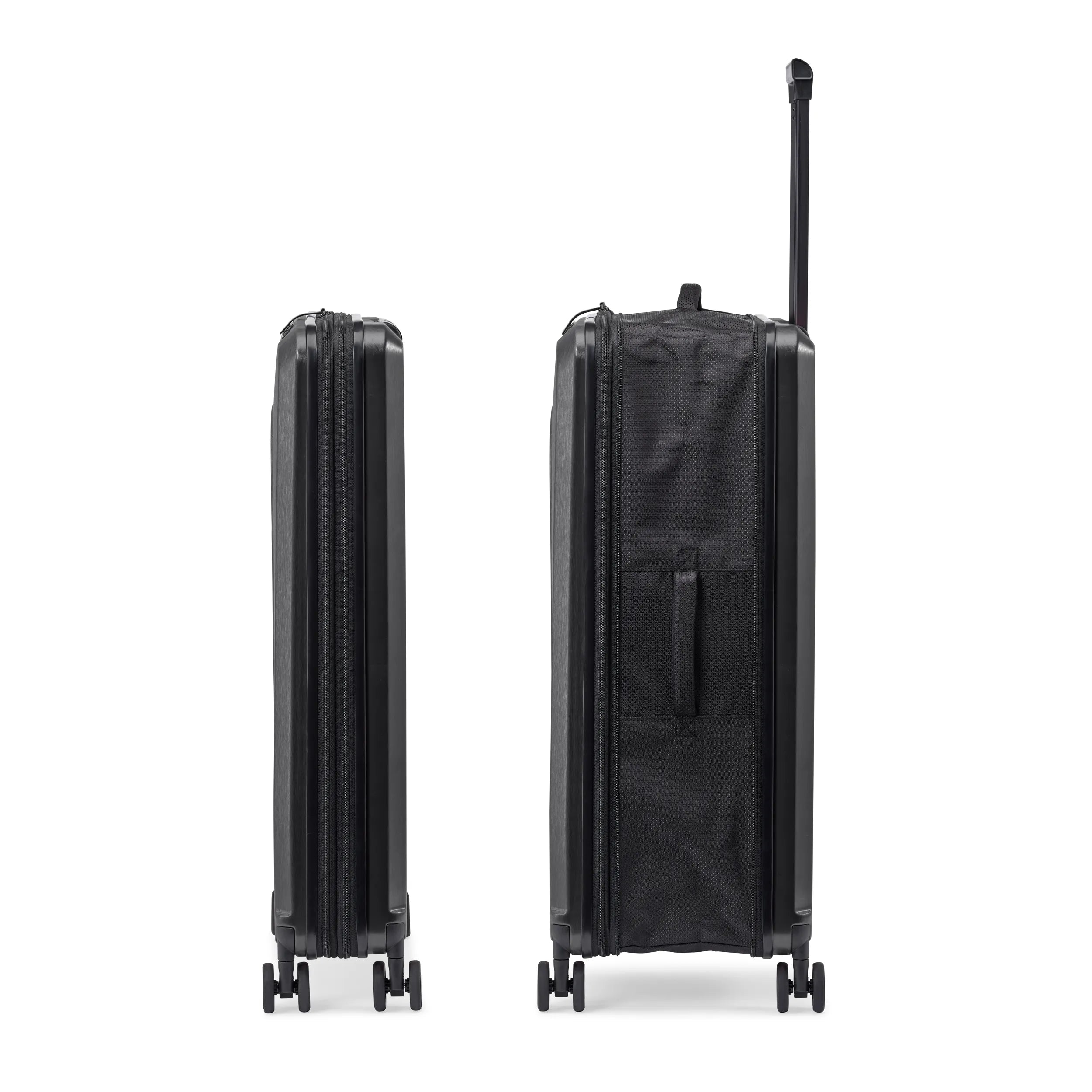 Senz Foldaway Large Check-In Trolley, Pure Black