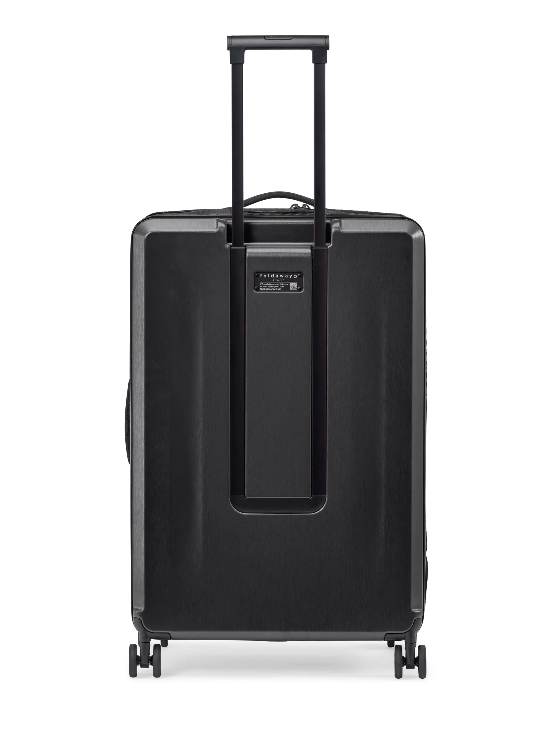 Senz Foldaway Large Check-In Trolley, Pure Black