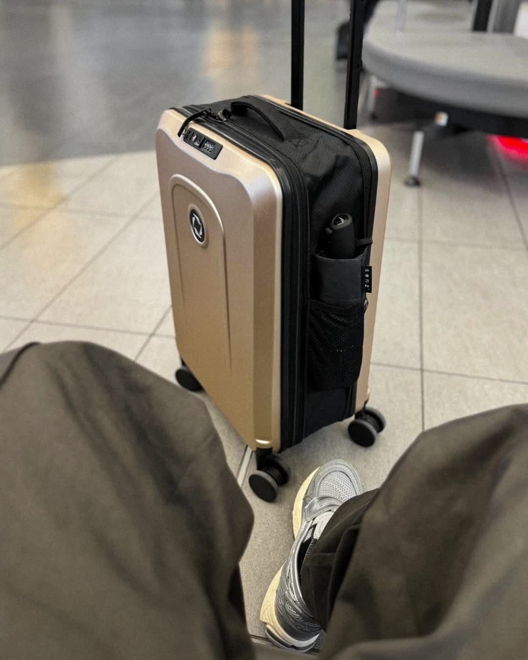 Senz Foldaway Check-In Trolley, Champagne Brown