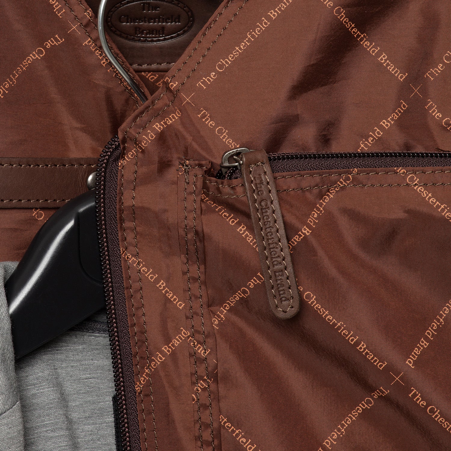 The Chesterfield Brand Josh Kostymväska, Brun