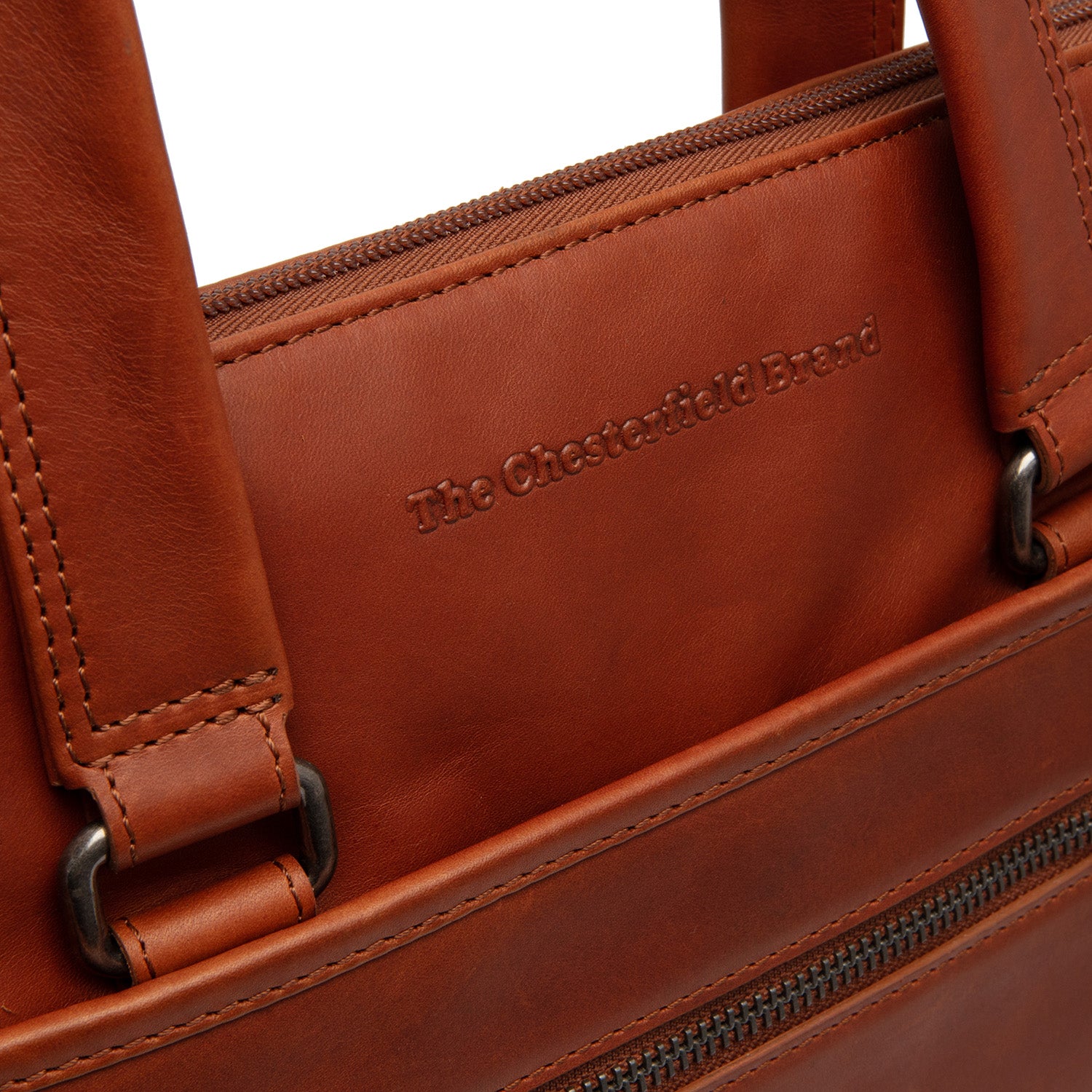 The Chesterfield Brand Elvas Laptop Bag 16", Cognac