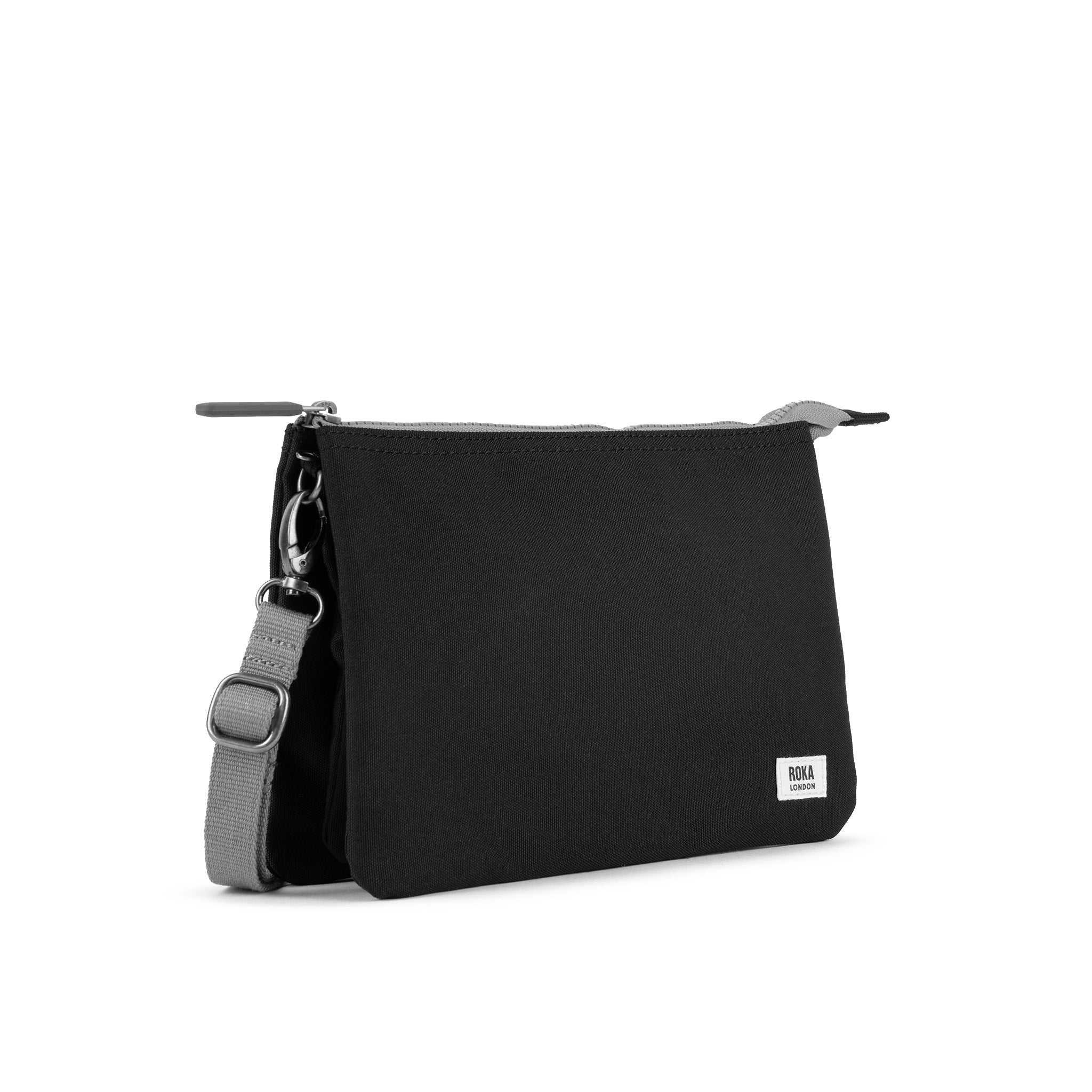 ROKA London Carnaby Crossbody Shoulder Bag, Black