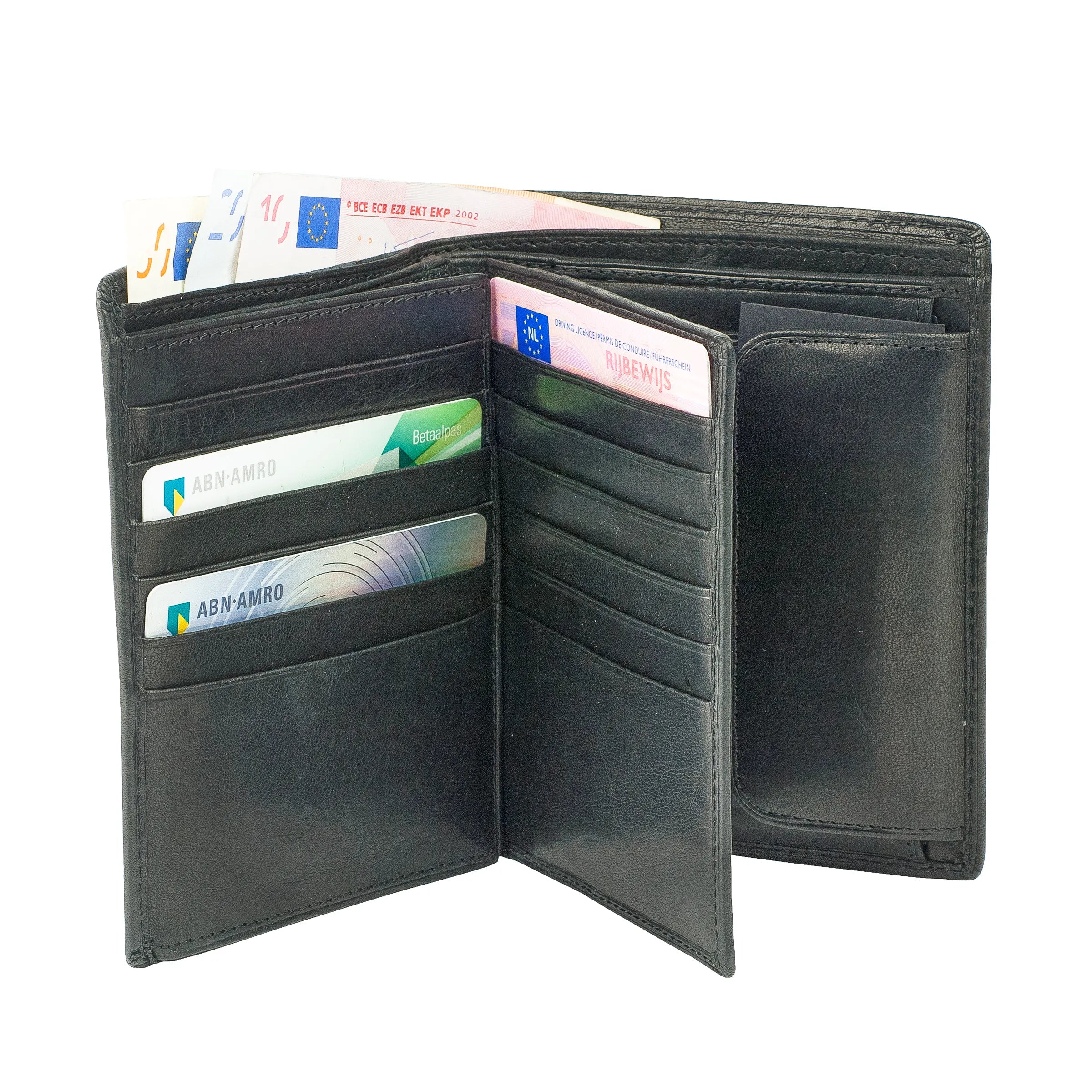 Tony Perotti Vertical Dollar with Coin Pocket, Black