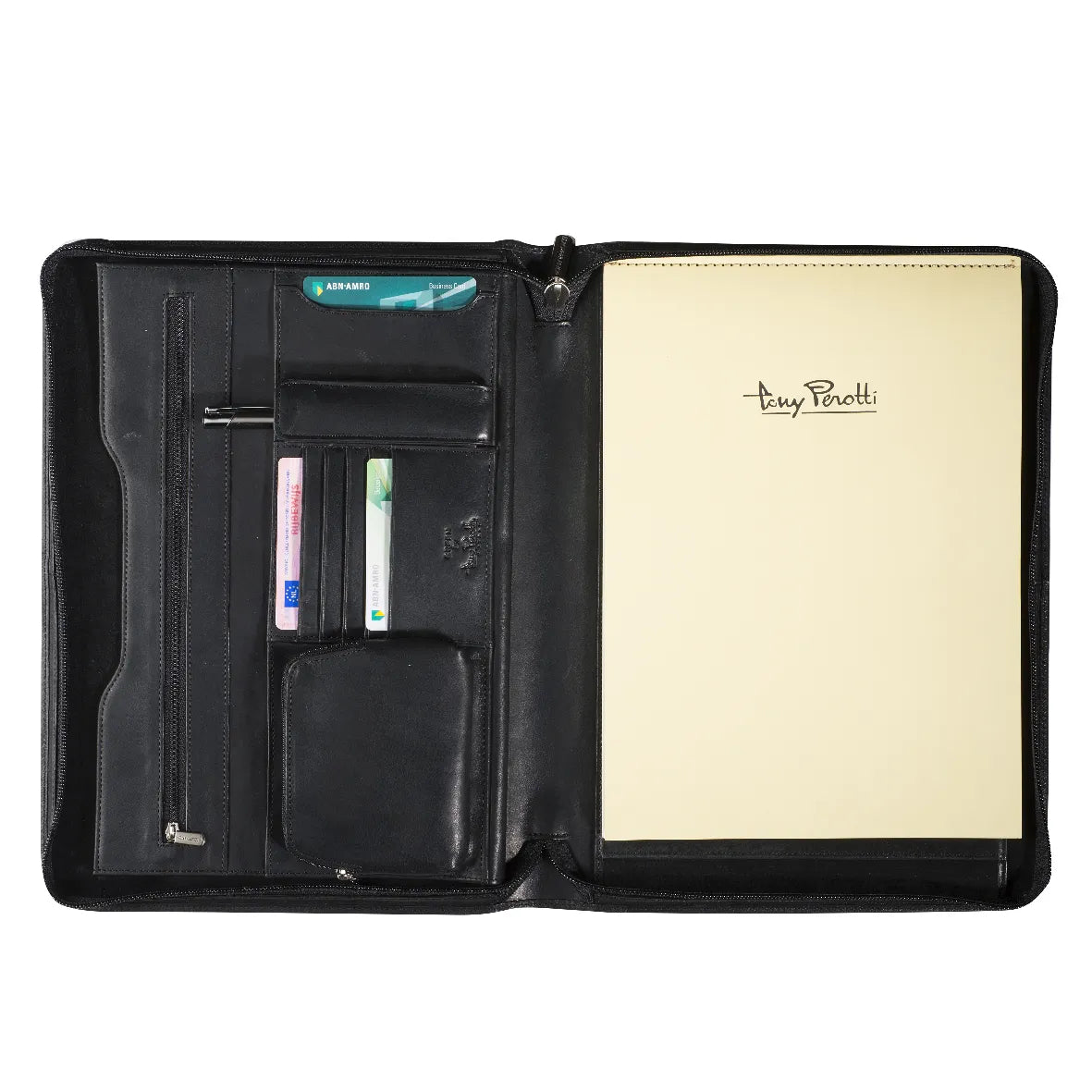 Tony Perotti A4 Folder with Zipper, Black