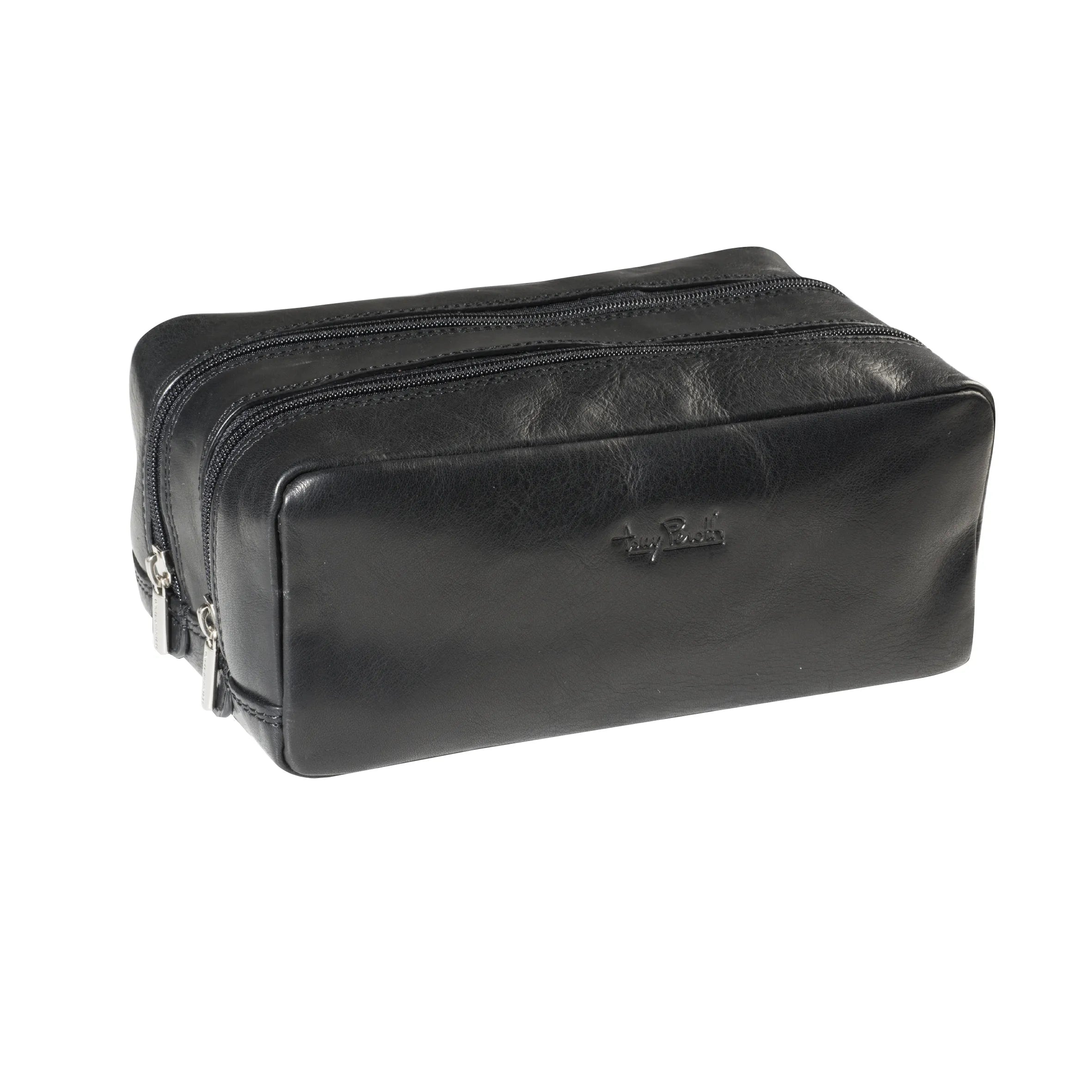 Tony Perotti Toilet Bag, 2 Compartment, Black