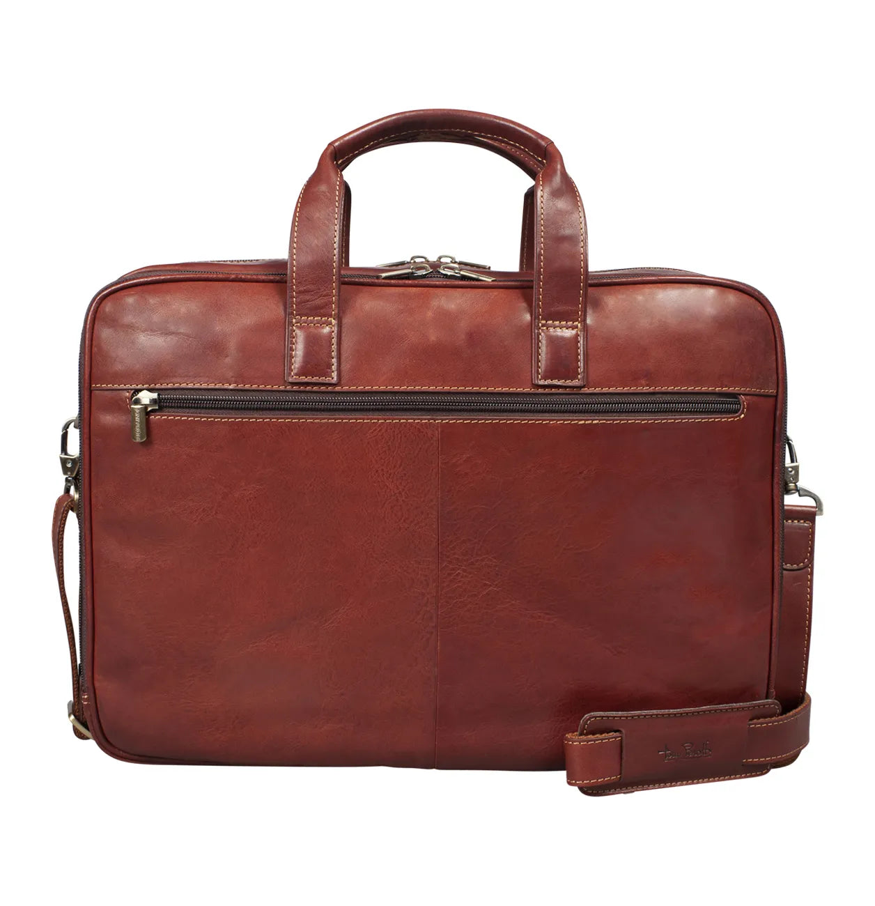 Tony Perotti 2 Compartment Laptop Briefcase 42 cm, Dark Brown