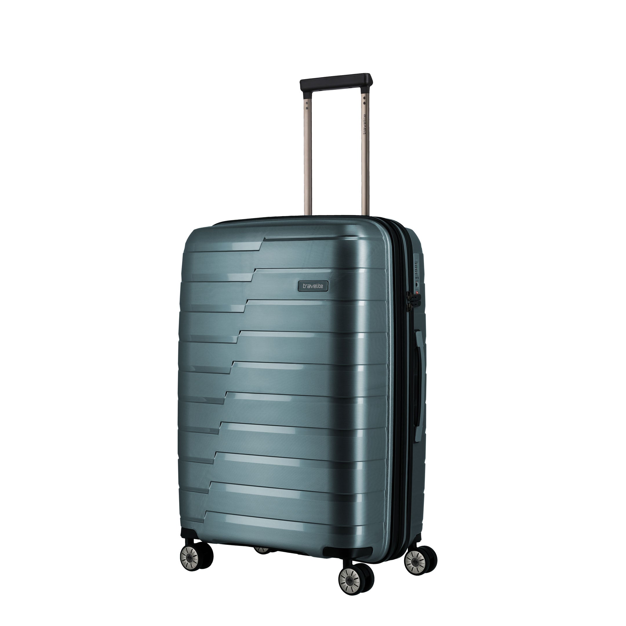 Travelite Air Base Trolley M Expanderbar Resväska 67 cm, Ice Blue