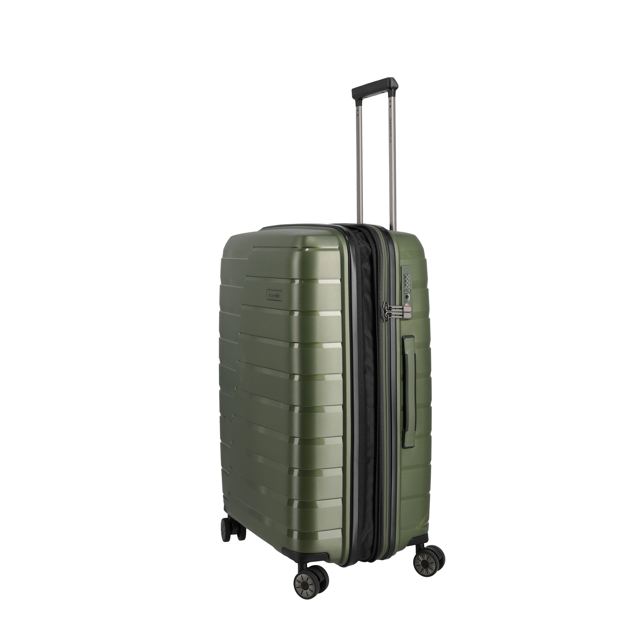 Travelite Air Base Trolley M Expanderbar Resväska 67 cm, Olive