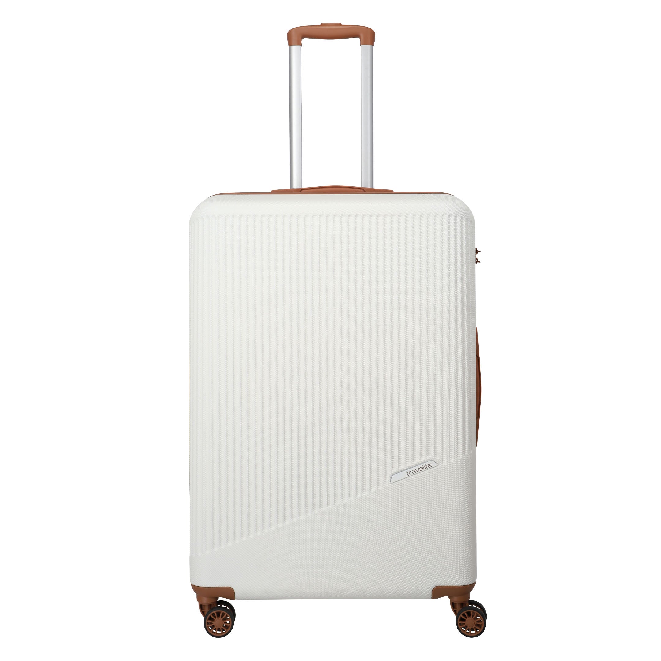 Travelite Bali Trolley Set 55 cm + 67 cm + 77 cm, White/Cognac