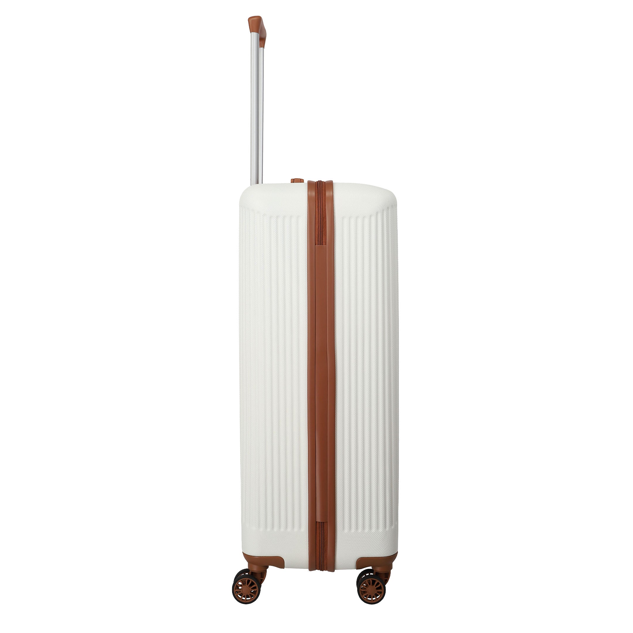 Travelite Bali Trolley Set 55 cm + 67 cm + 77 cm, White/Cognac
