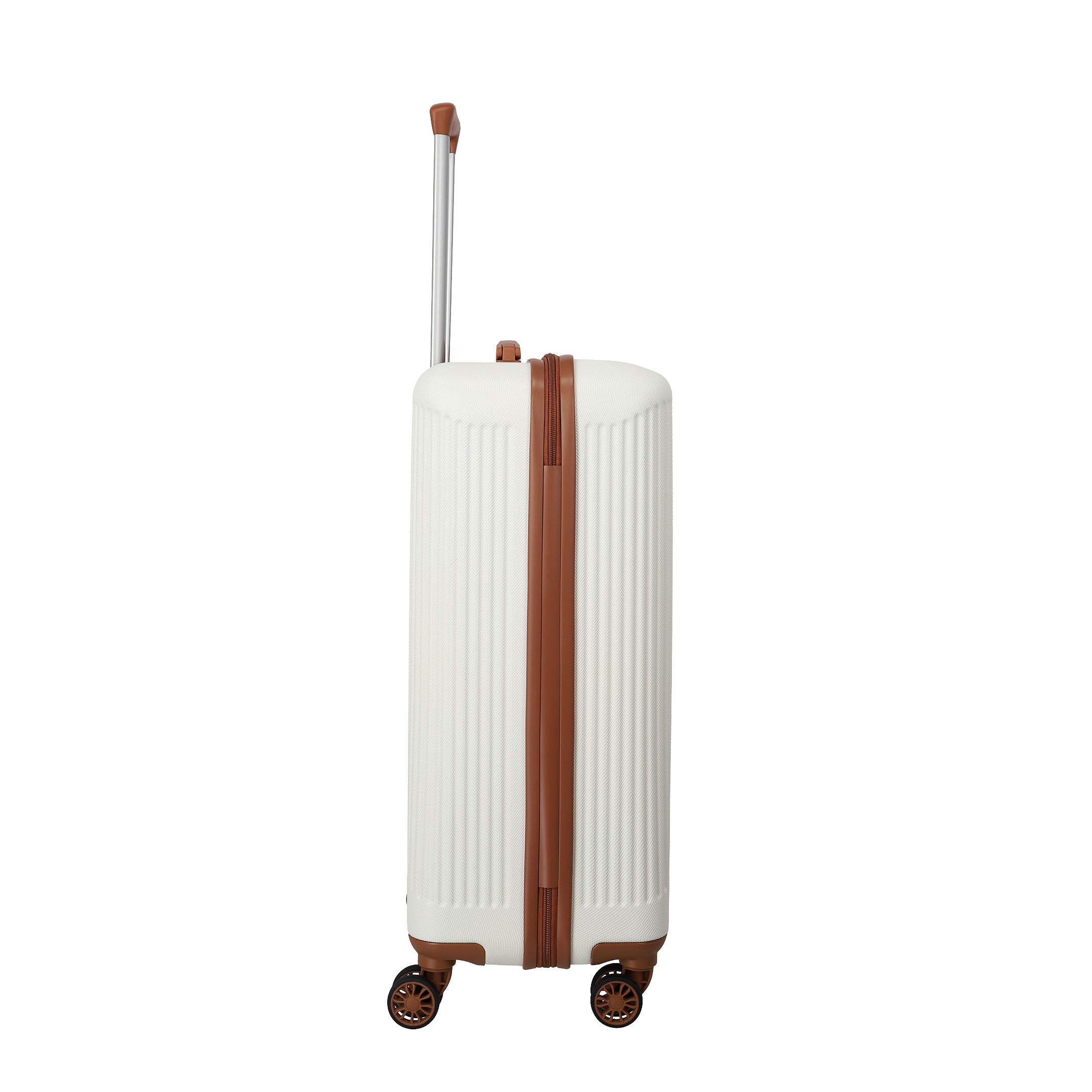 Travelite Bali Trolley Set 55 cm + 67 cm + 77 cm, White/Cognac