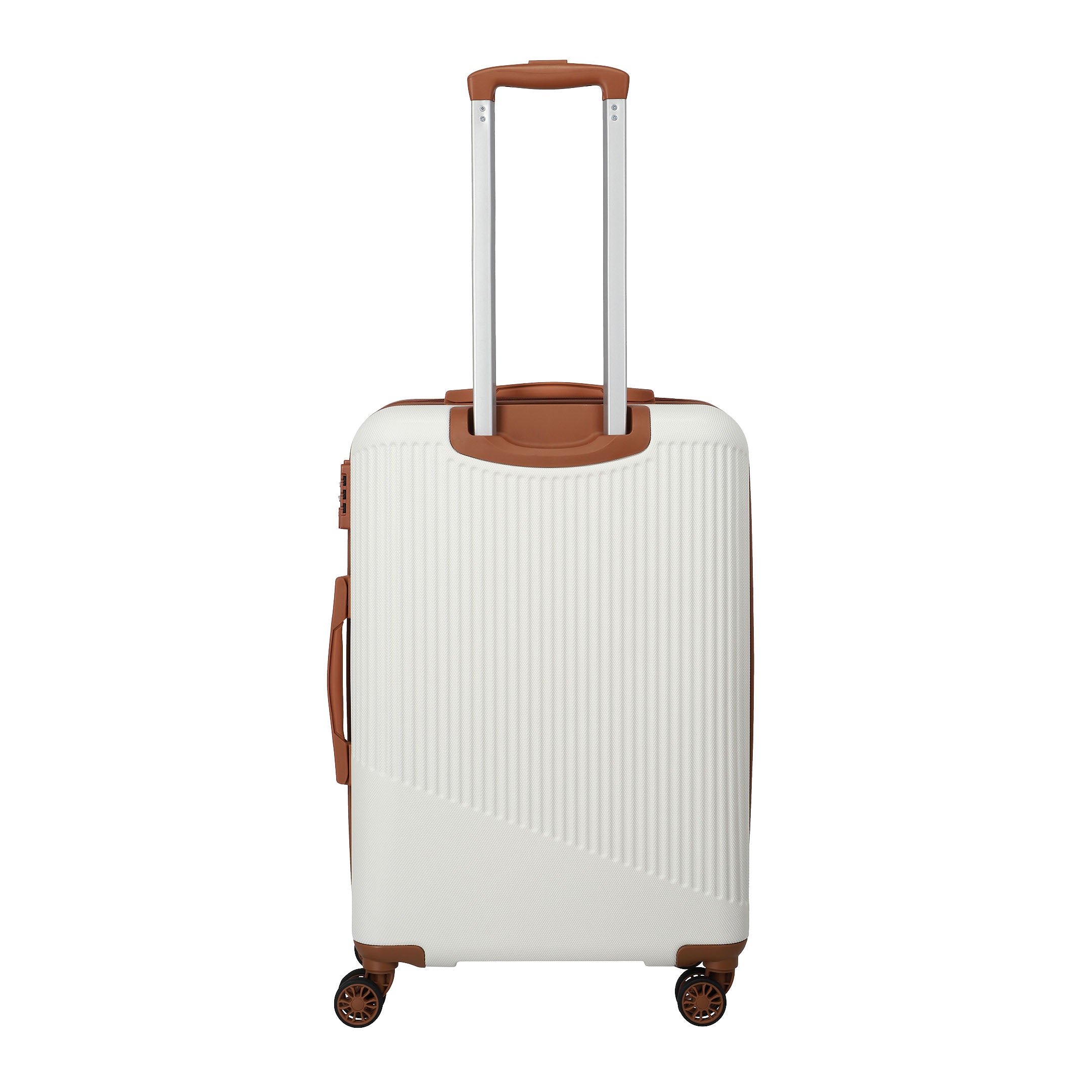 Travelite Bali Trolley Set 55 cm + 67 cm + 77 cm, White/Cognac