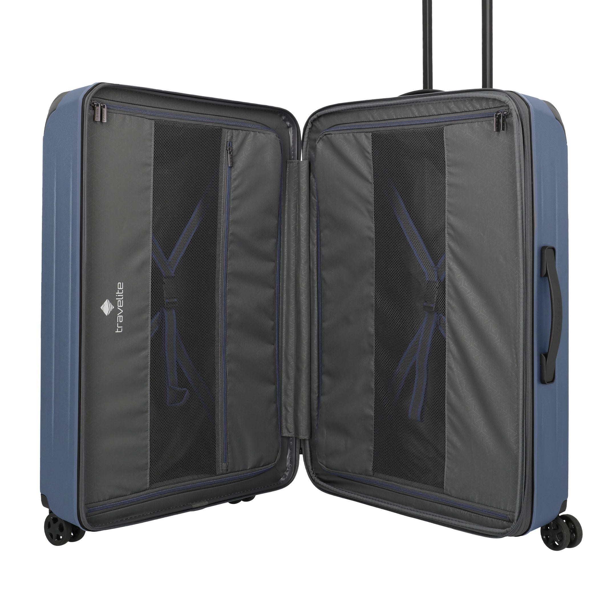 Travelite Dynamic Trolley L Expanderbar Resväska 76 cm, Denim Blue
