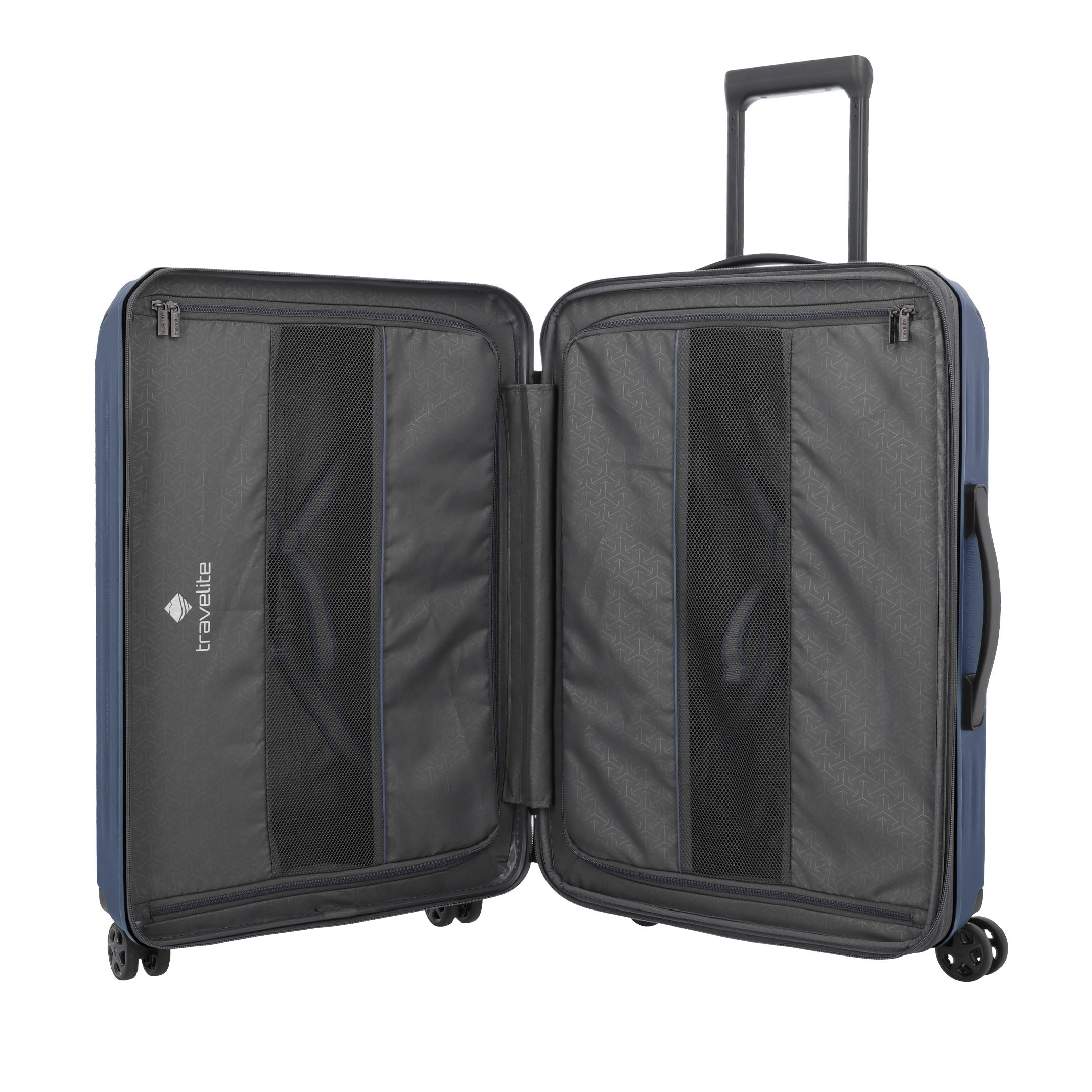 Travelite Dynamic Trolley M Expanderbar Resväska 66 cm, Denim Blue