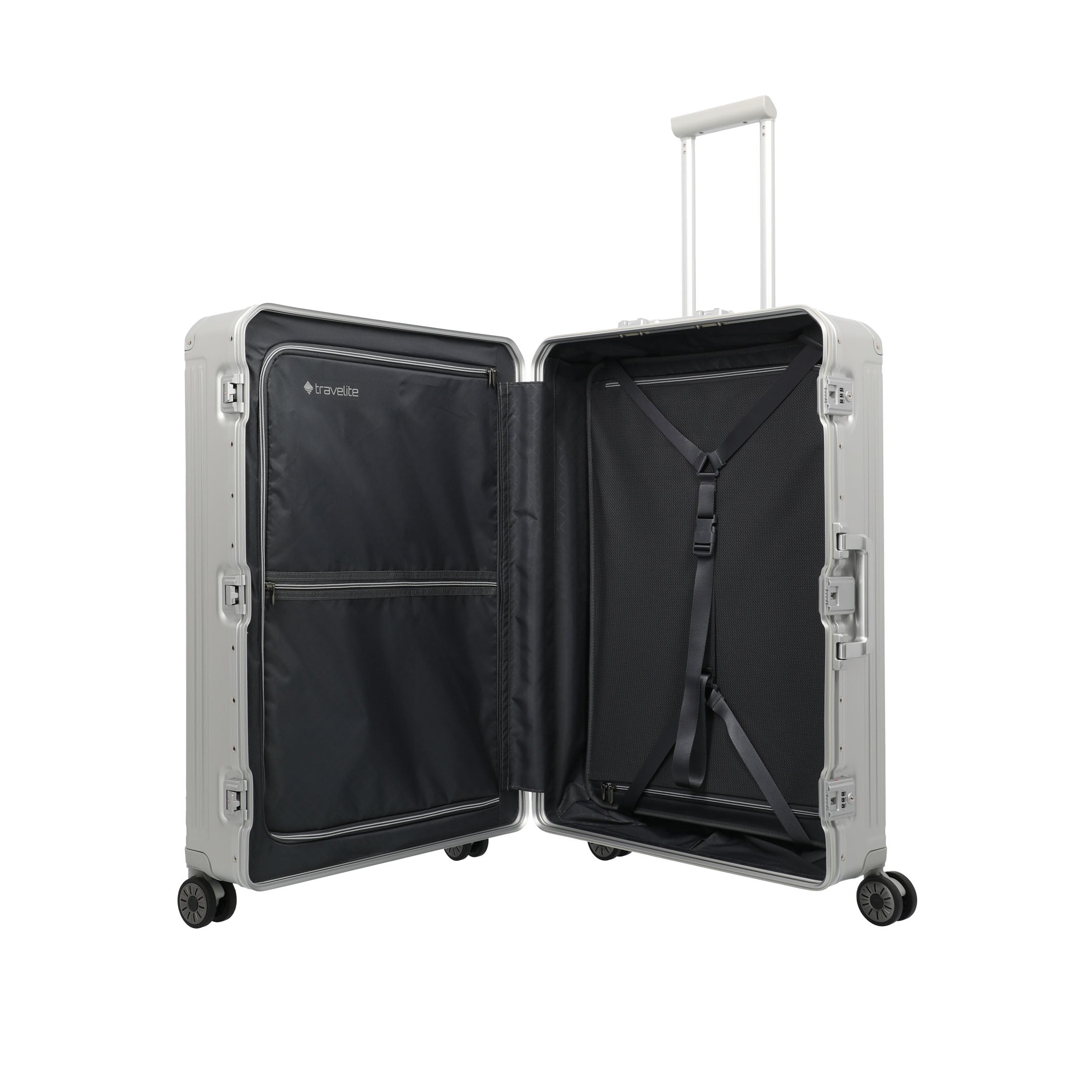 Travelite Next Trolley L Resväska 77 cm, Silver