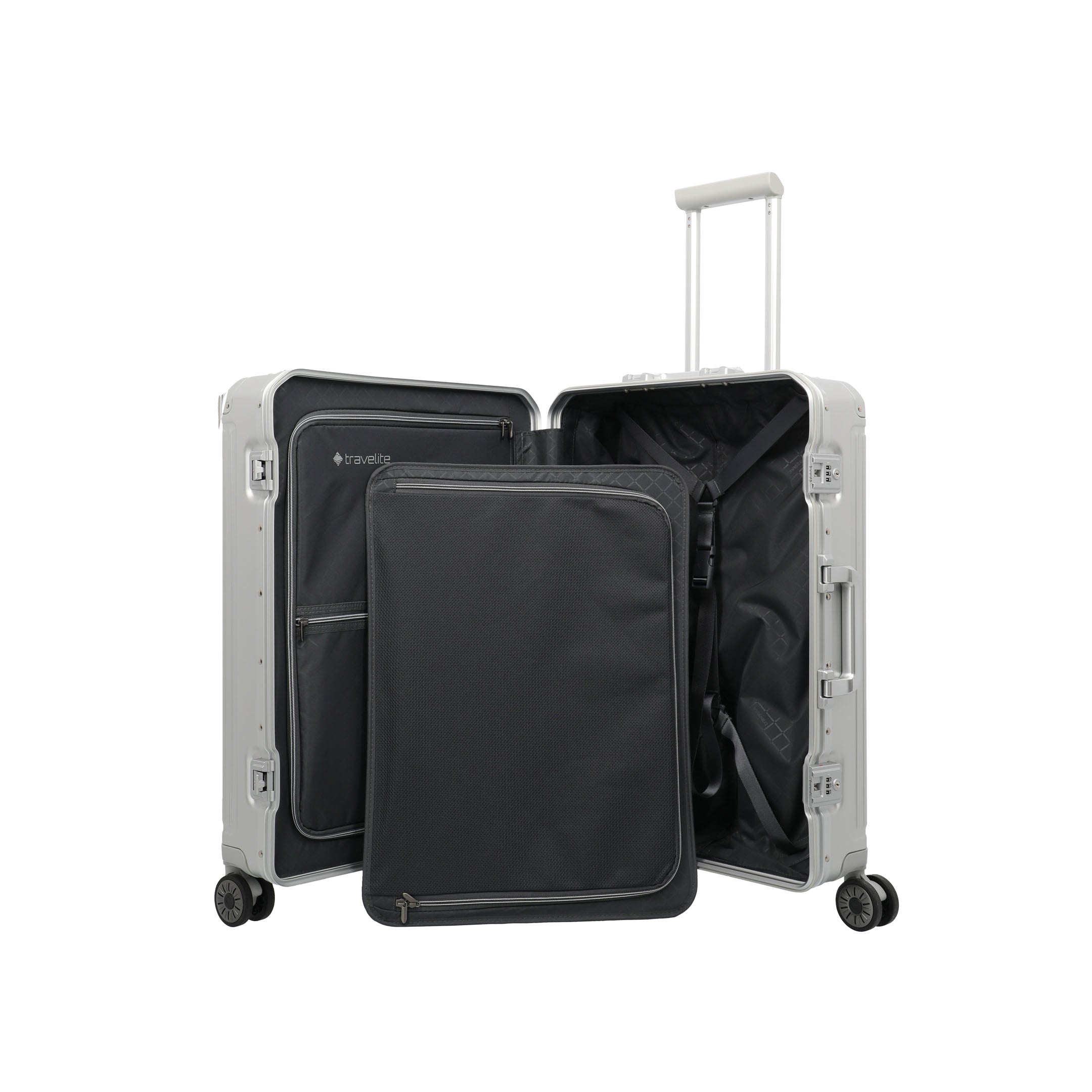 Travelite Next Trolley M Resväska 67 cm, Silver