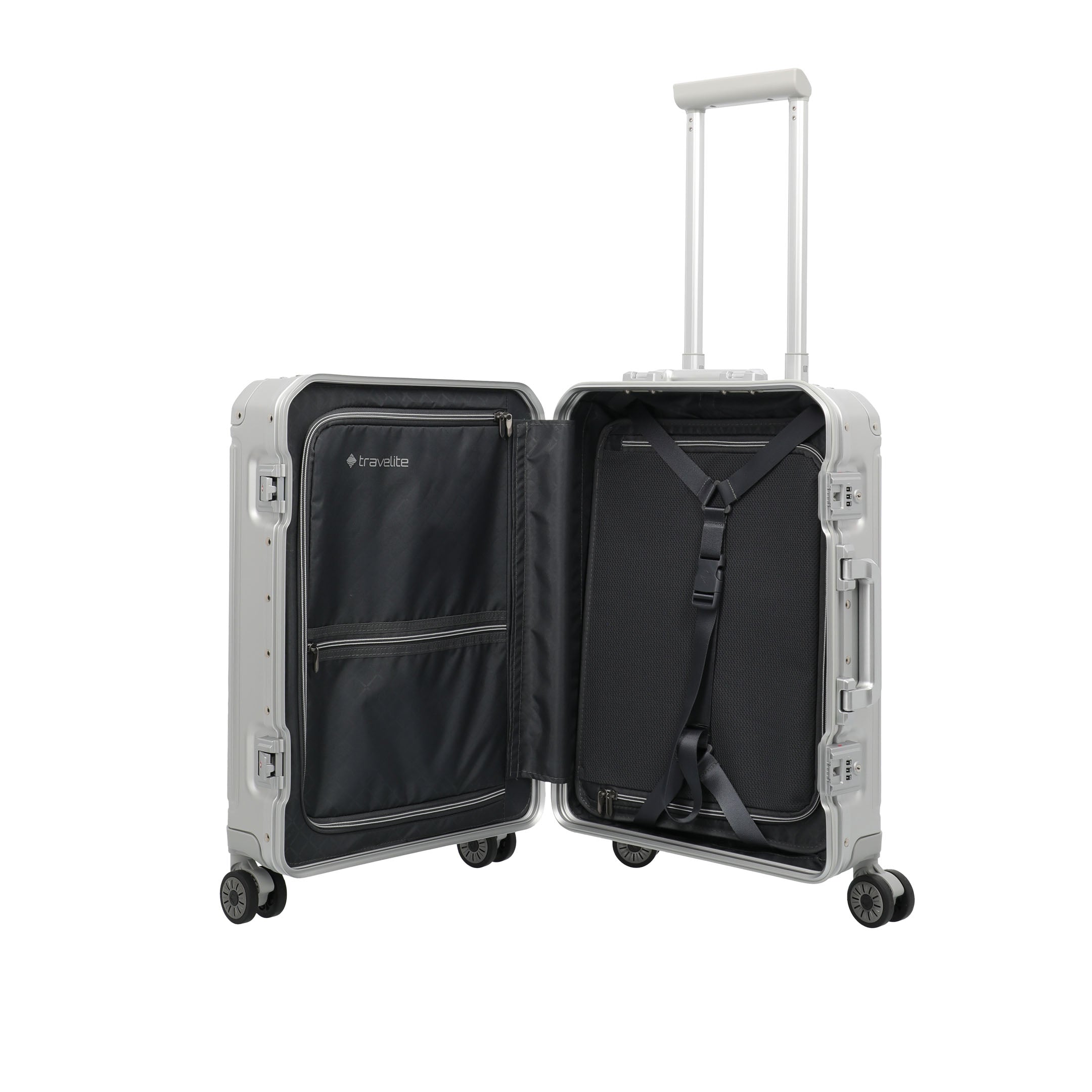 Travelite Next Trolley S Resväska 55 cm, Silver