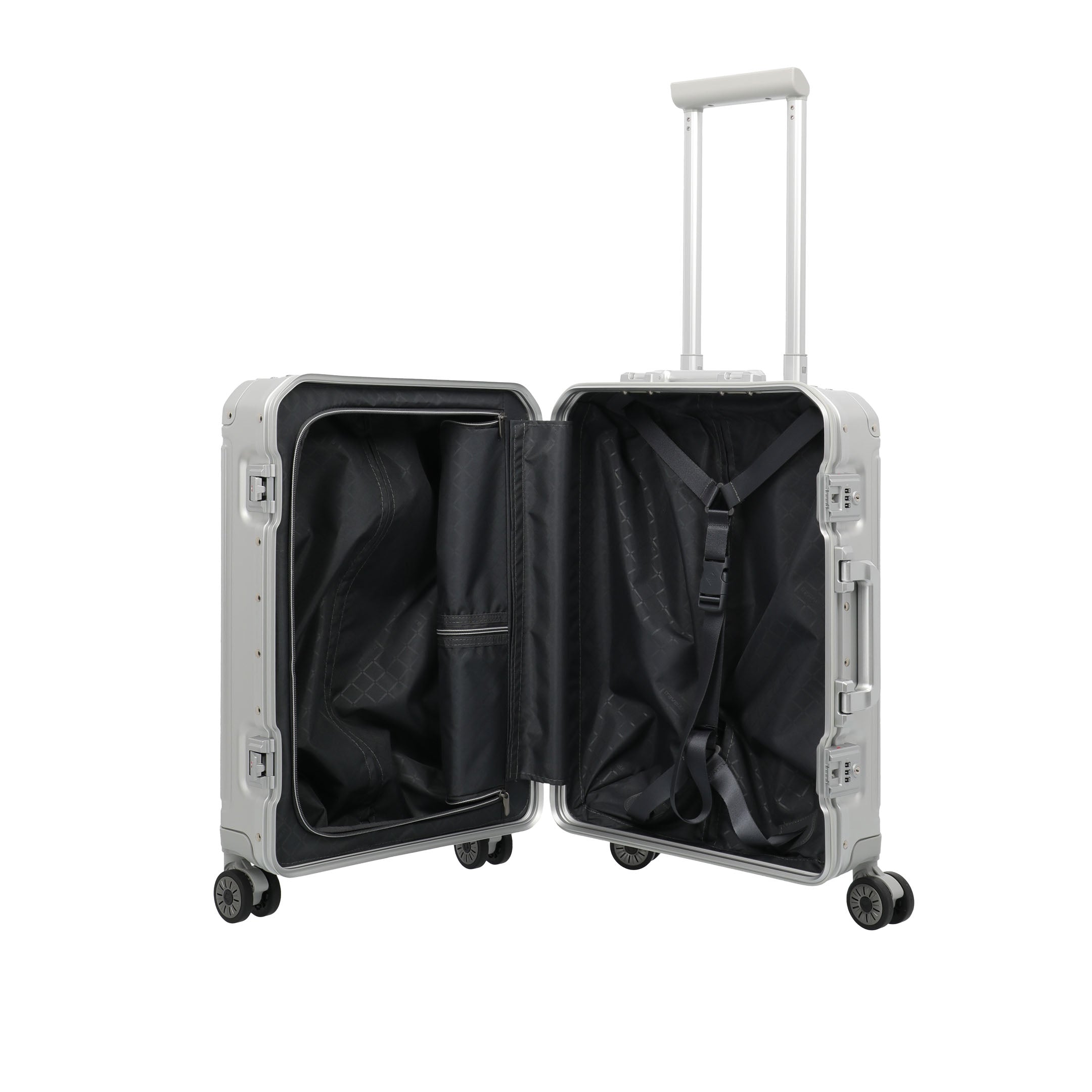 Travelite Next Trolley S Resväska 55 cm, Silver