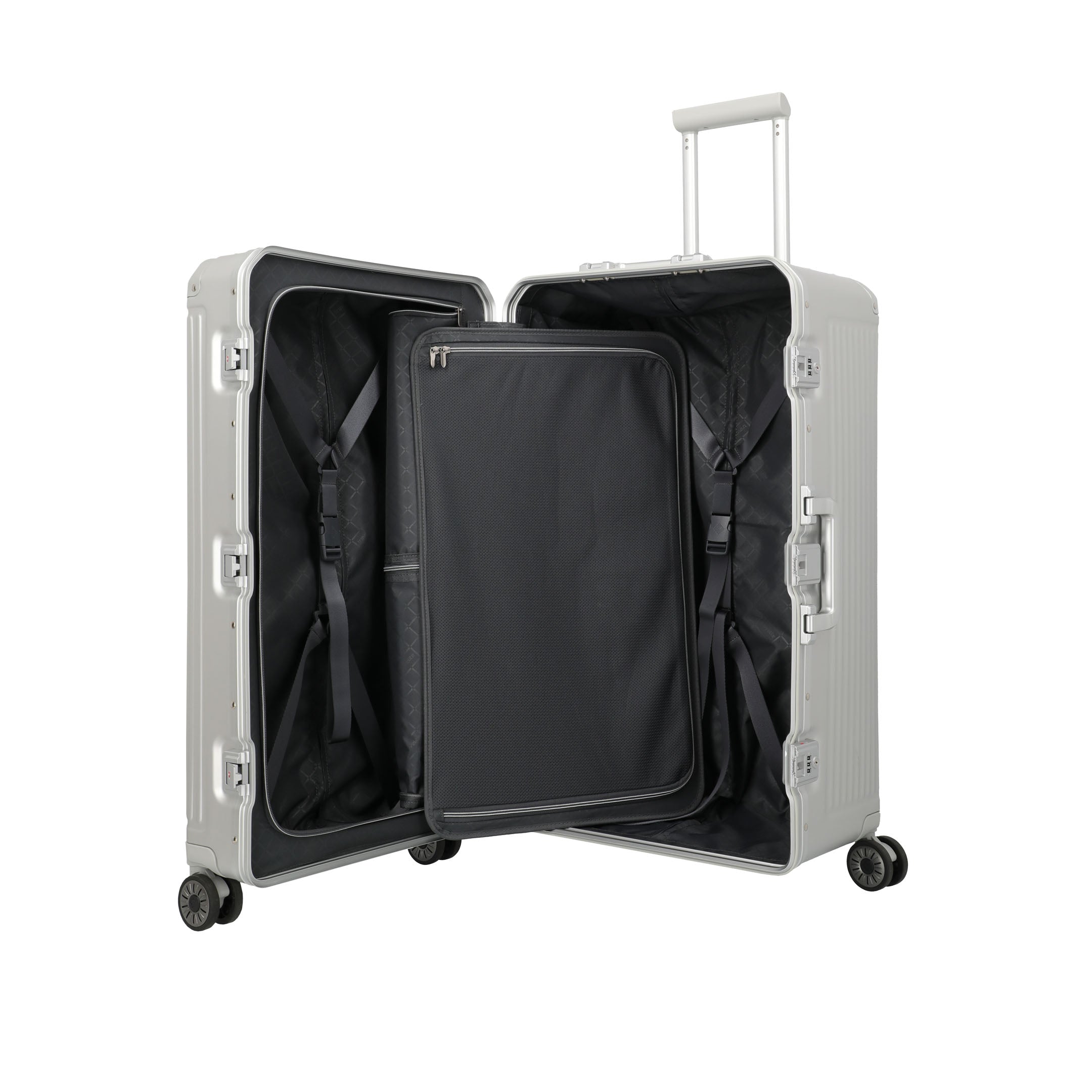Travelite Next Trunk L Koffert 76 cm, Silver