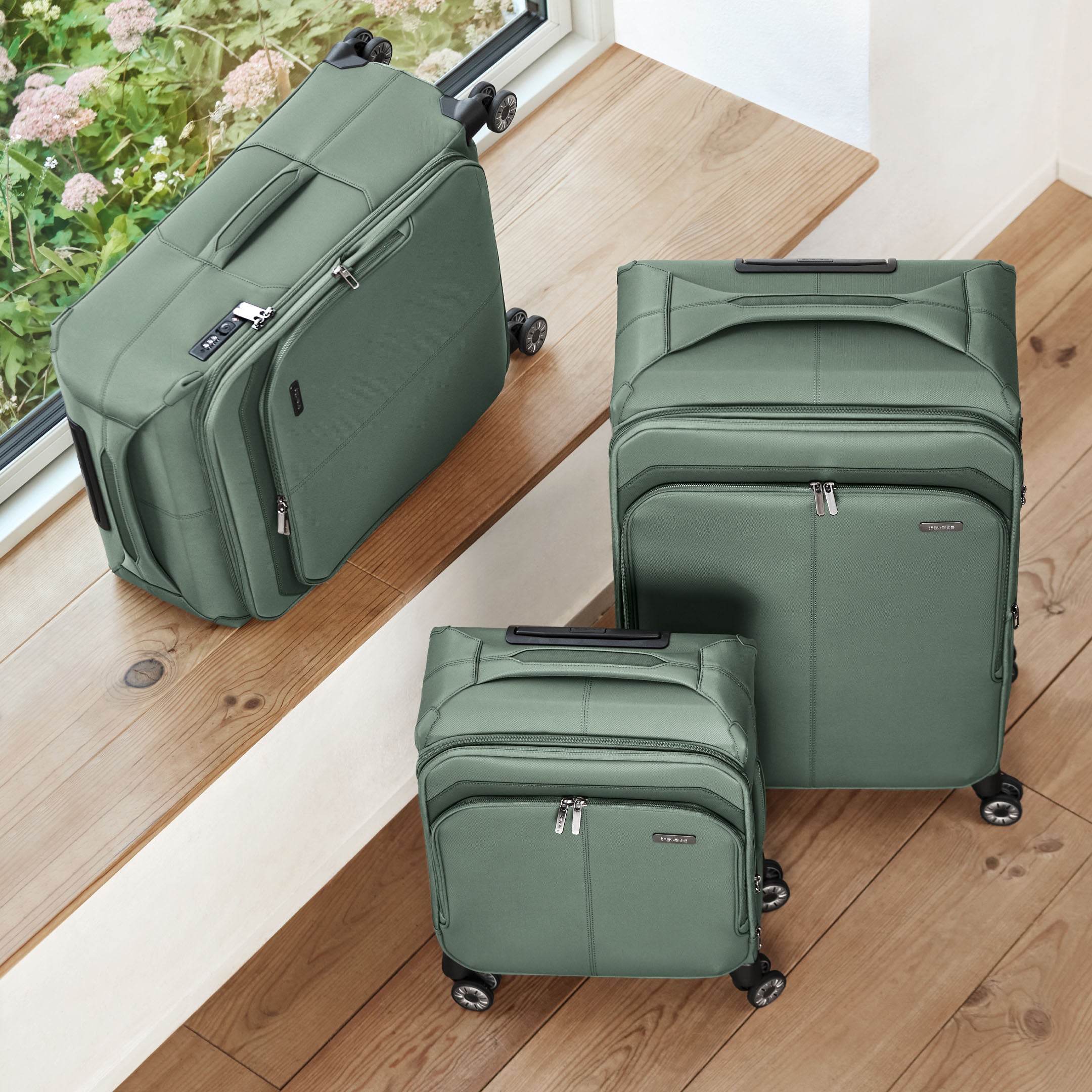 Travelite Priima Trolley L Expanderbar Resväska 79 cm, Olive