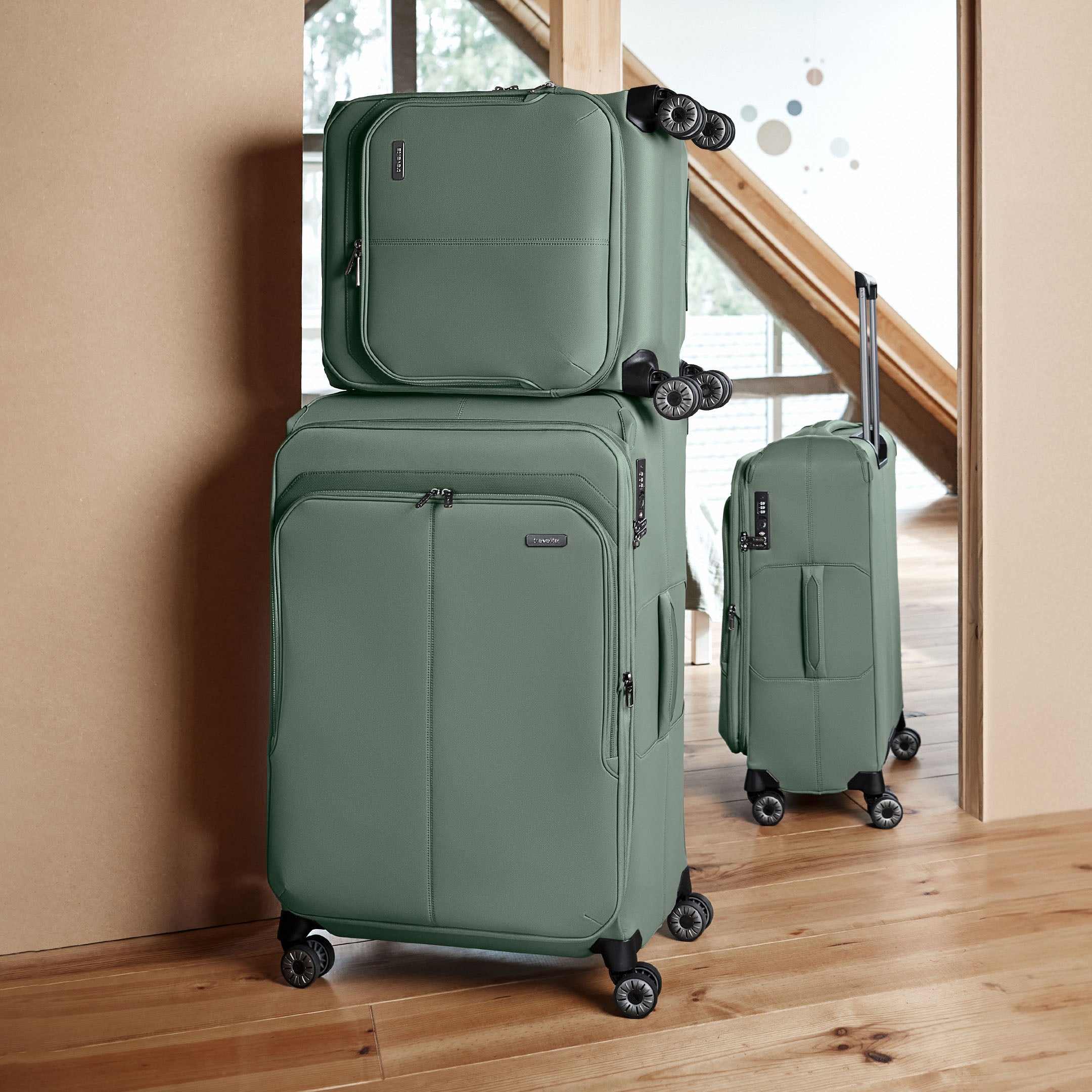 Travelite Priima Trolley S Expanderbar Resväska 55 cm, Olive