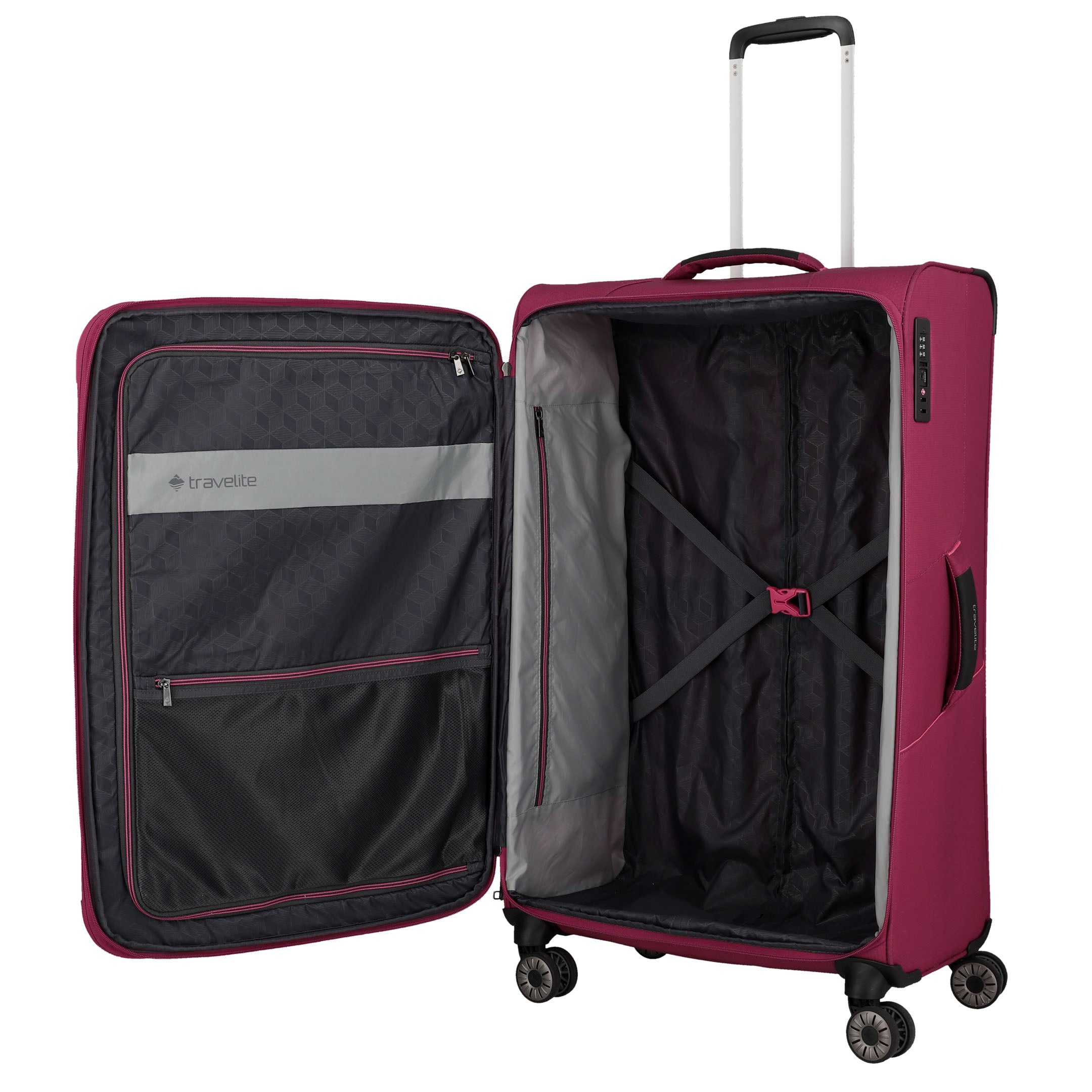 Travelite Skaii Trolley L Expanderbar Resväska 78 cm, Red