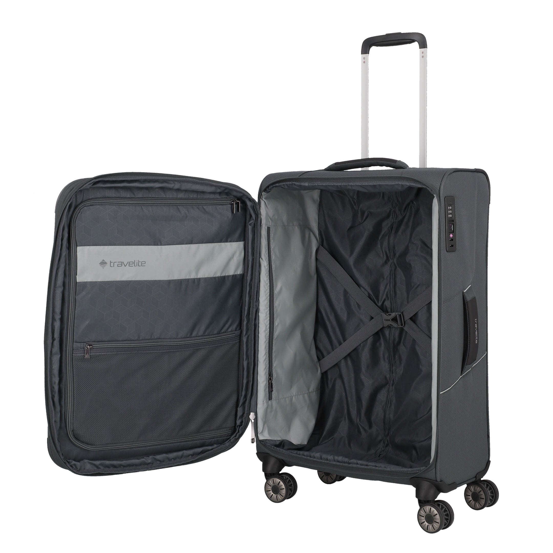 Travelite Skaii Trolley M Expanderbar Resväska 67 cm, Anthracite