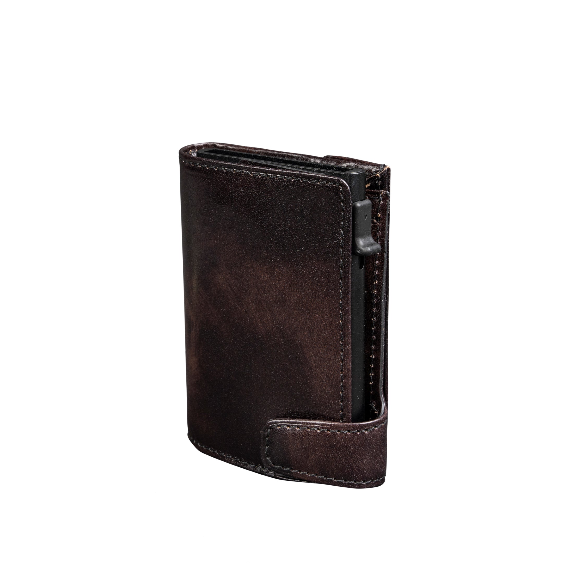 Tony Perotti Furbo Van Gogh Cardholder with Banknote and Coin Pocket, Black