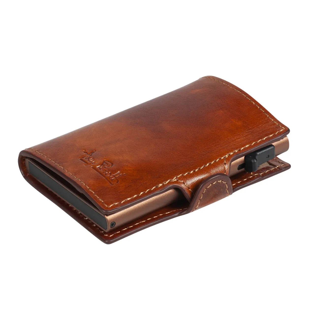Tony Perotti Furbo Van Gogh Cardholder with Banknote Pocket, Cognac
