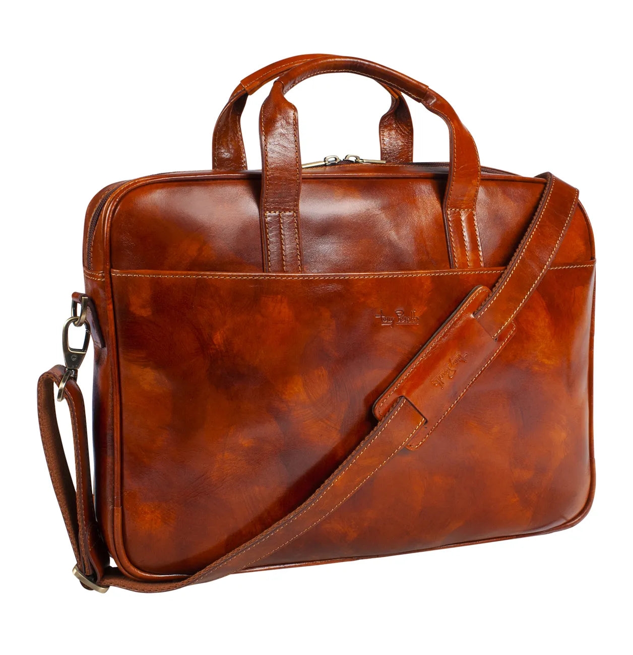 Tony Perotti 1 compartment Laptop Bag Van Gogh, Cognac