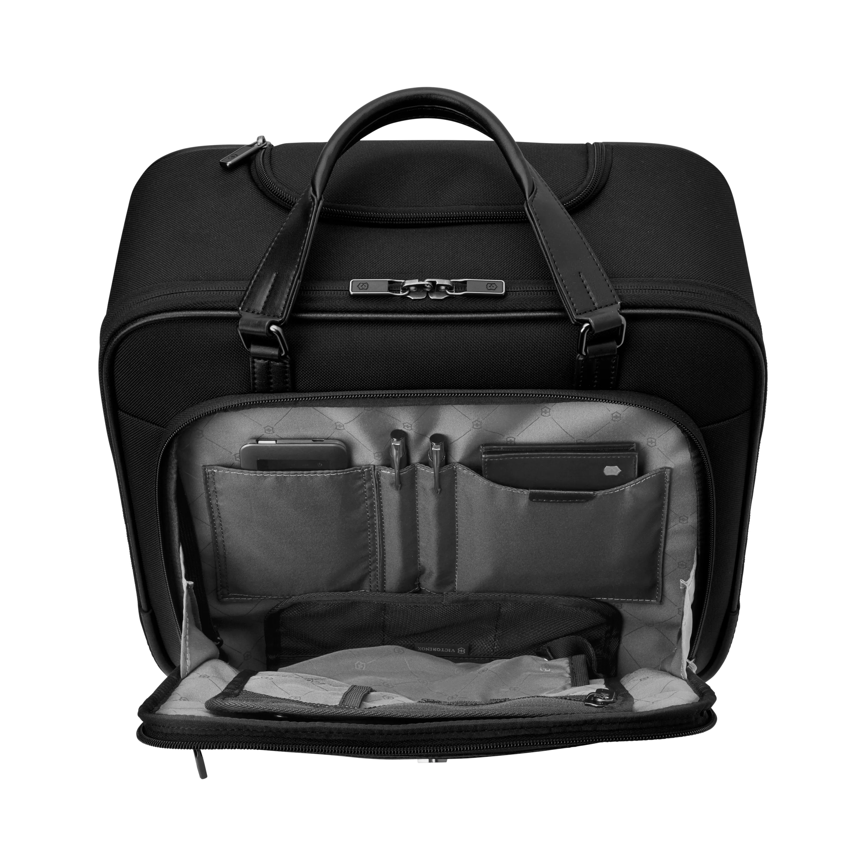 Victorinox Werks Professional Cordura, Wheeled Business Brief Compact, Black