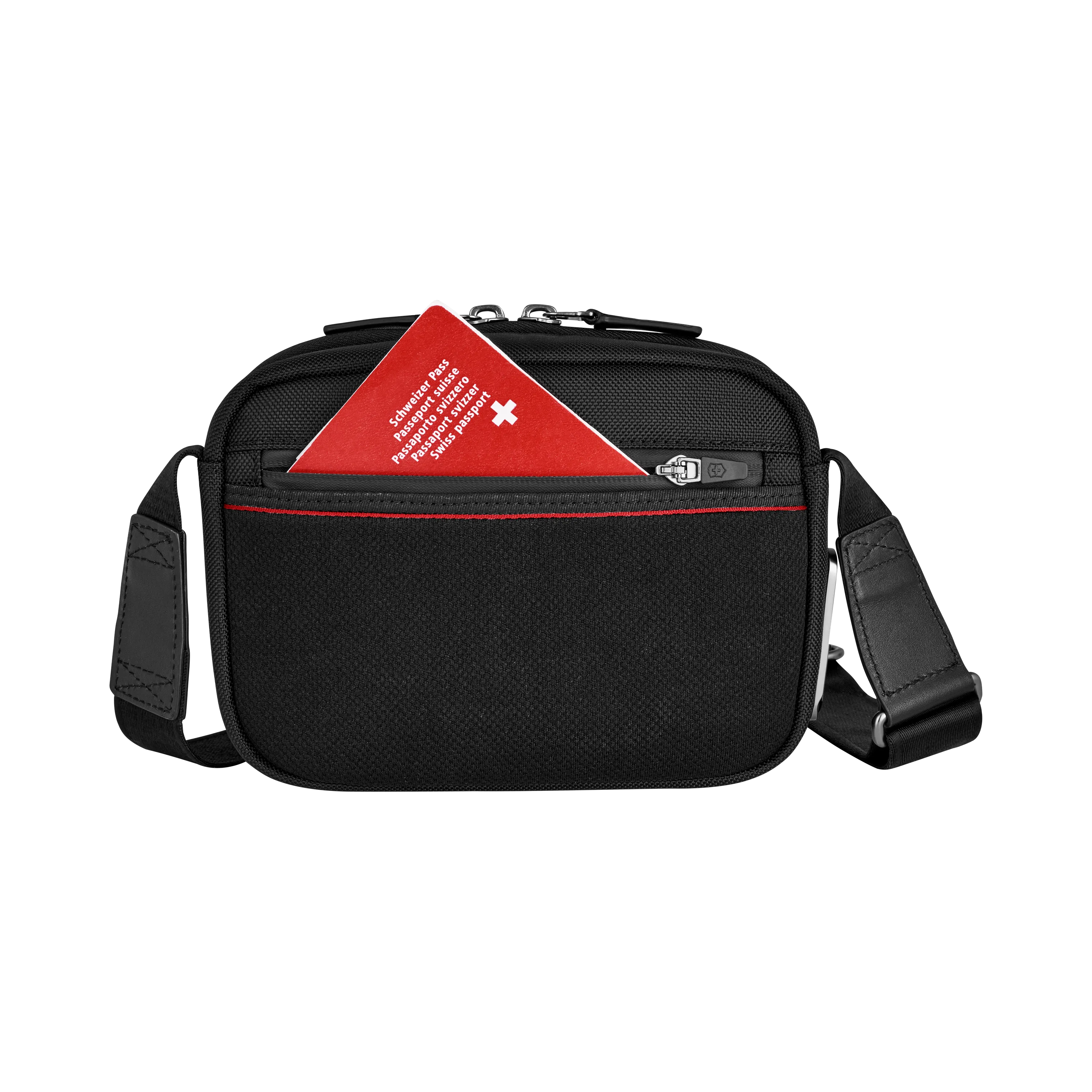 Victorinox Architecture Urban2, Compact Crossbody Bag, Ballistic nylon, Black