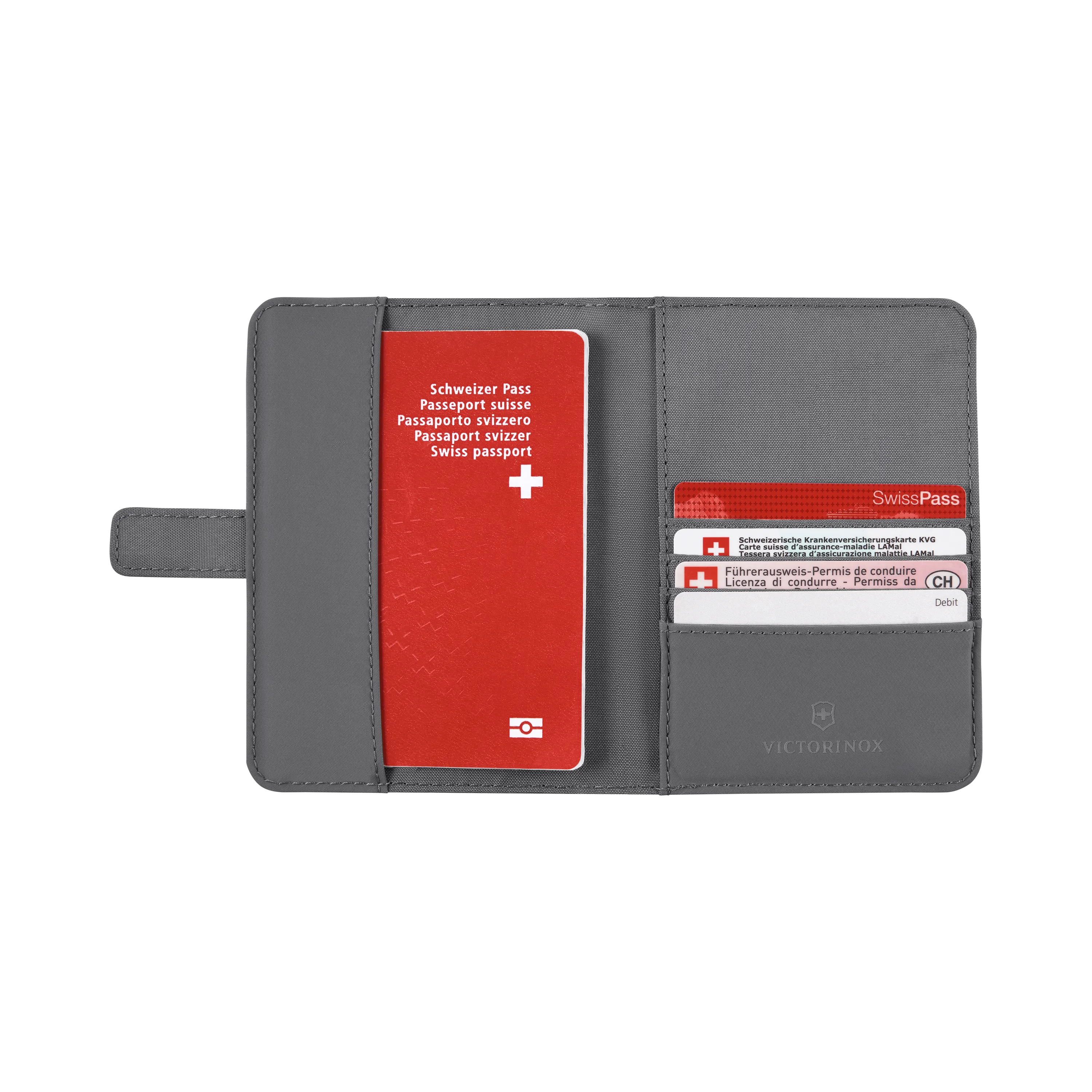 Victorinox Travel Essentials, Passport Holder, Frost Grey