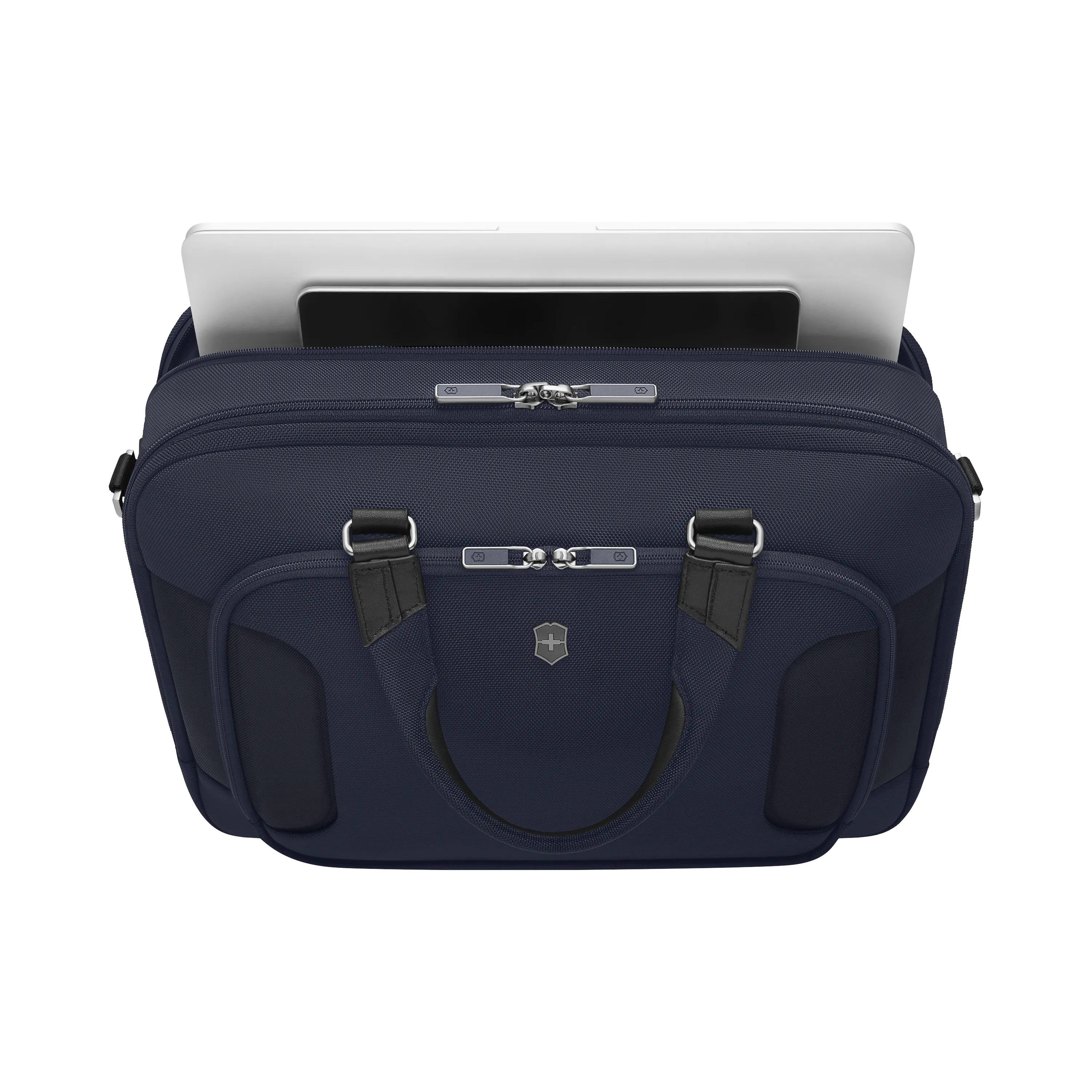 Victorinox Werks Traveler 7.0 Deluxe Briefcase, Navy Blue