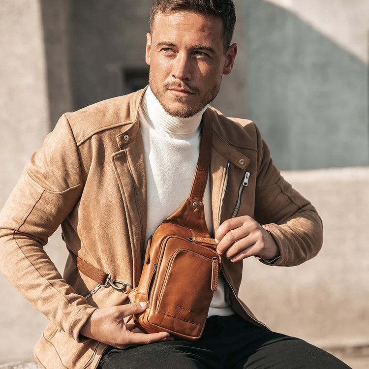 The Chesterfield Brand Riga Crossbodyväska, Cognac