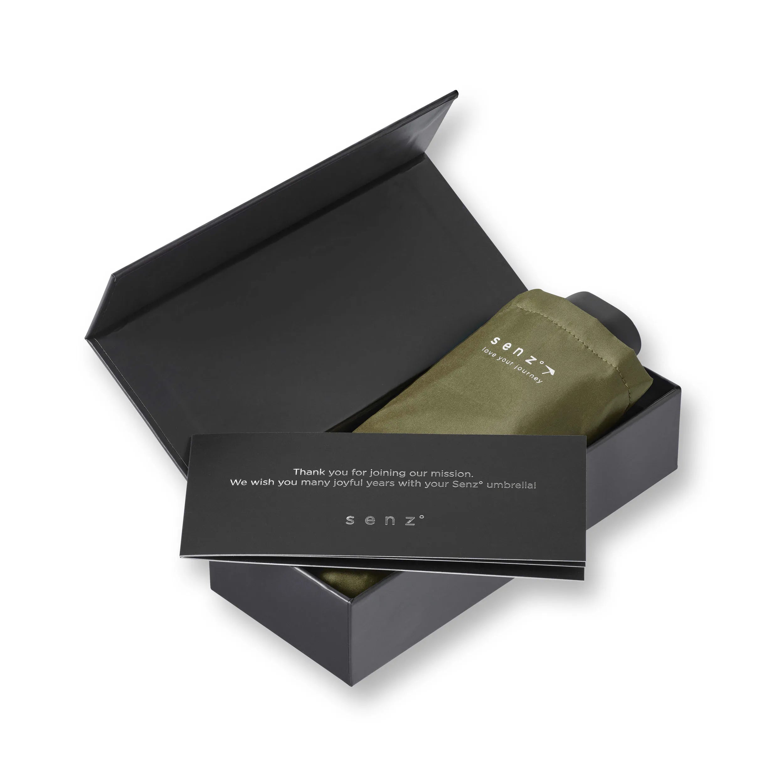 Senz Micro Foldable Storm Umbrella, Martini Olive