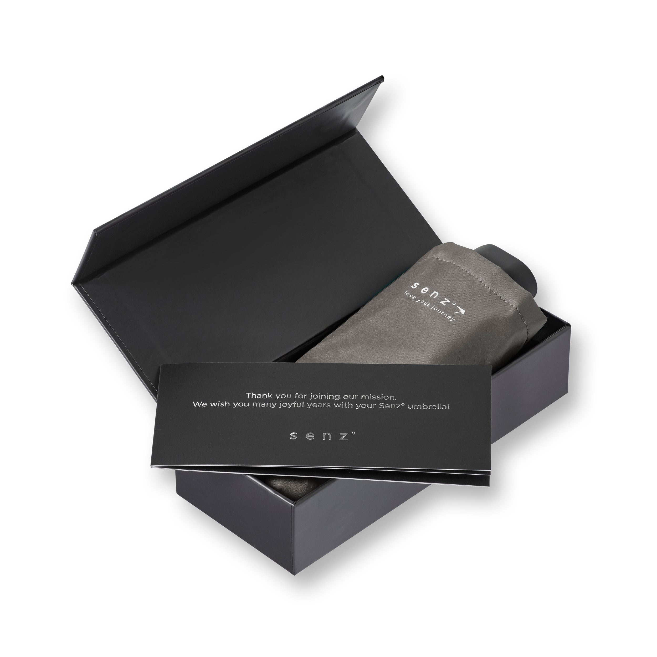 Senz Micro Foldable Storm Umbrella, Silk Grey