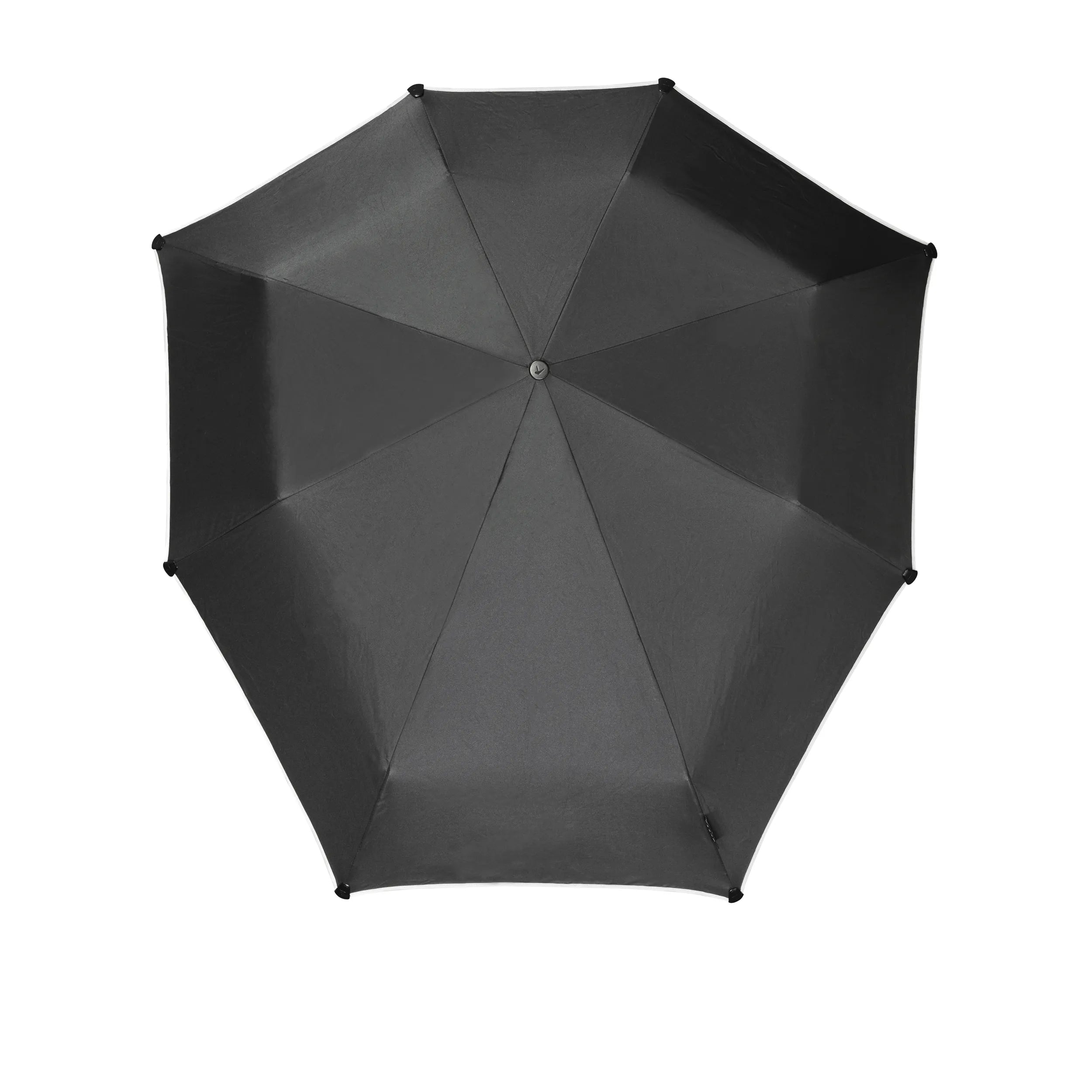 Senz Mini Automatic Foldable Storm Umbrella, Black Reflective