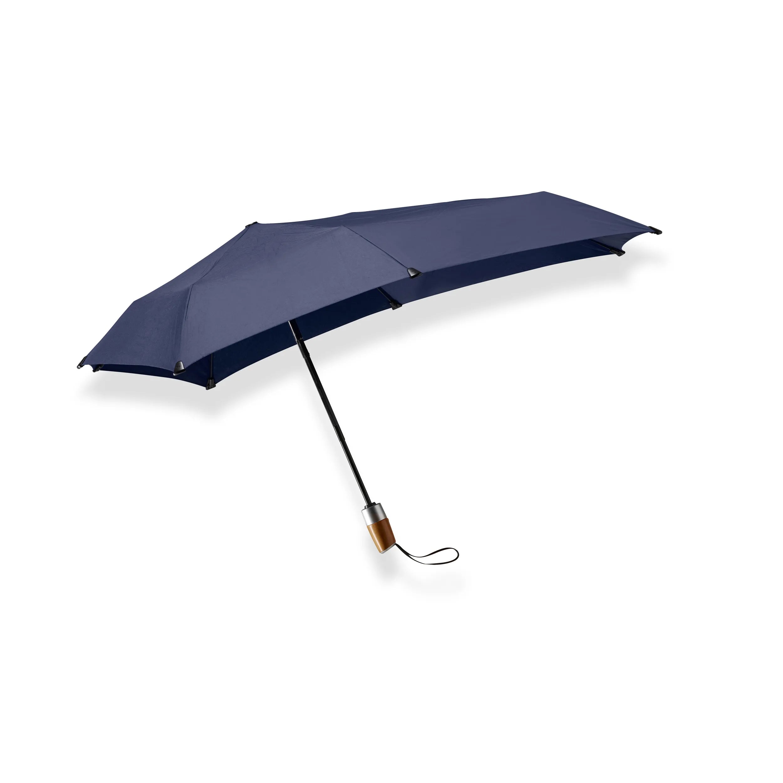 Senz Mini Automatic Deluxe Foldable Storm Umbrella, Midnight Blue